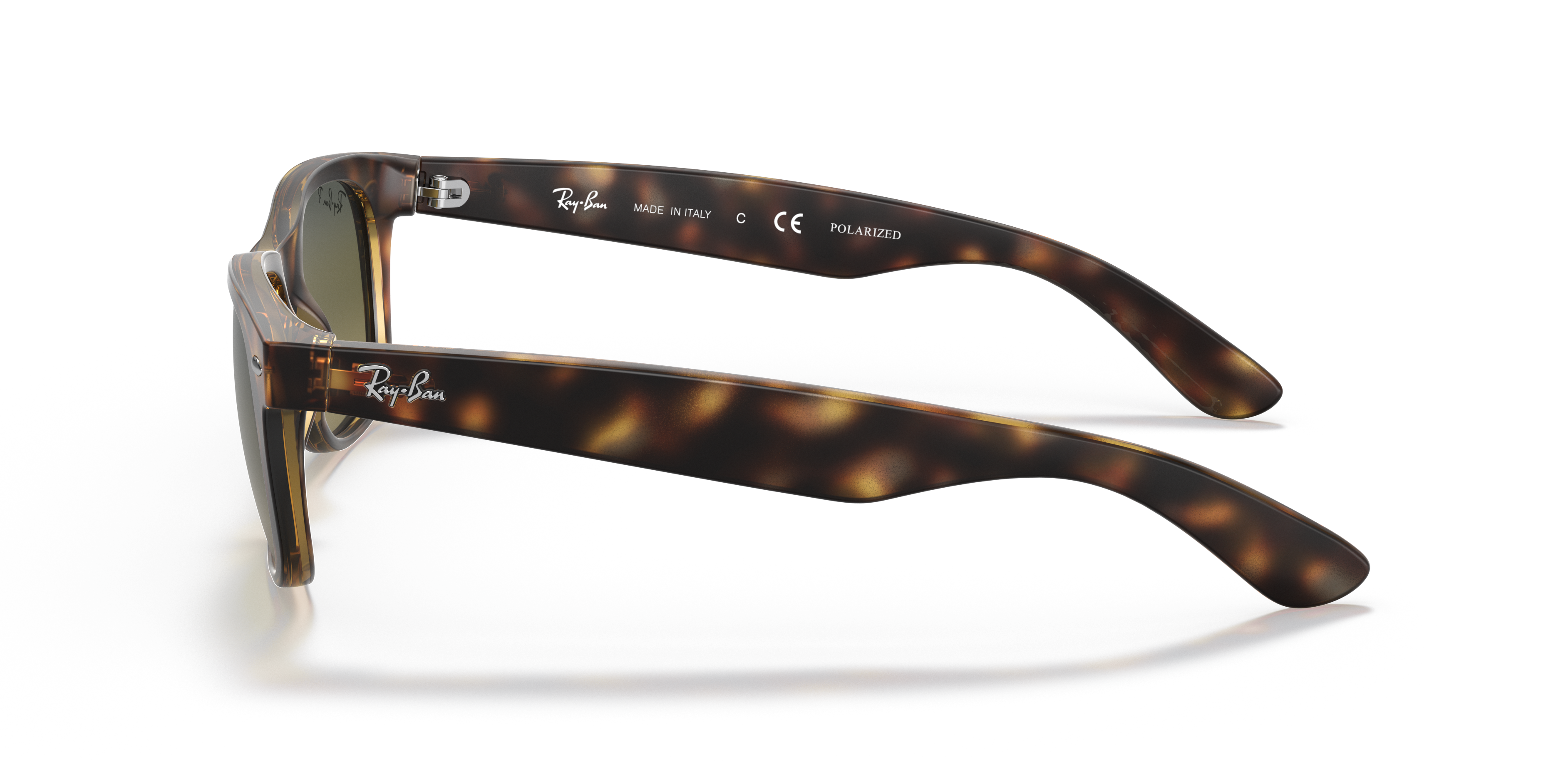 Ray-Ban New Wayfarer RB2132 in Havana, side view #Colour_Havana
