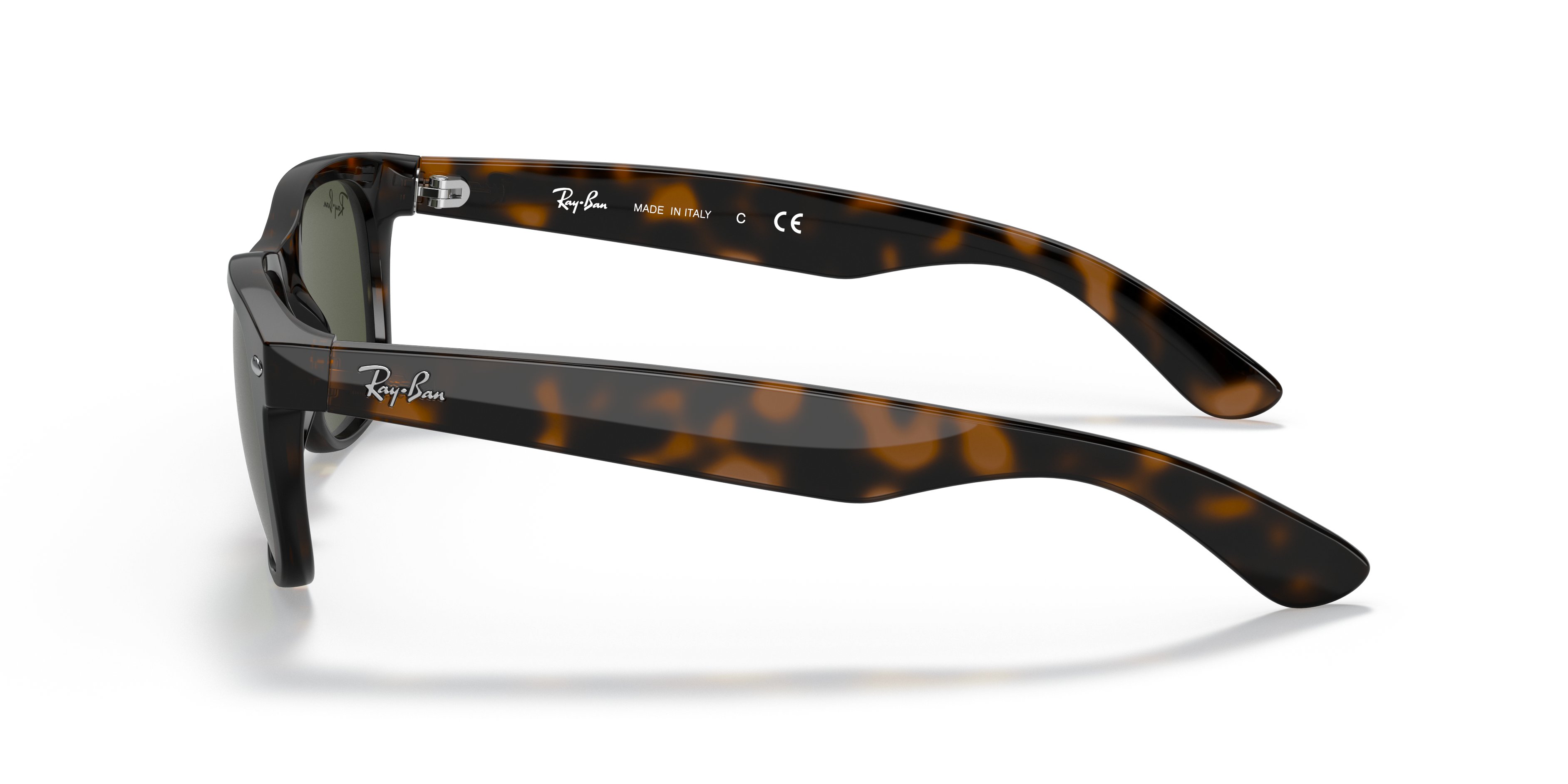 Ray-Ban New Wayfarer RB2132 in Tortoise (902L), side view #Colour_Tortoise (902L)