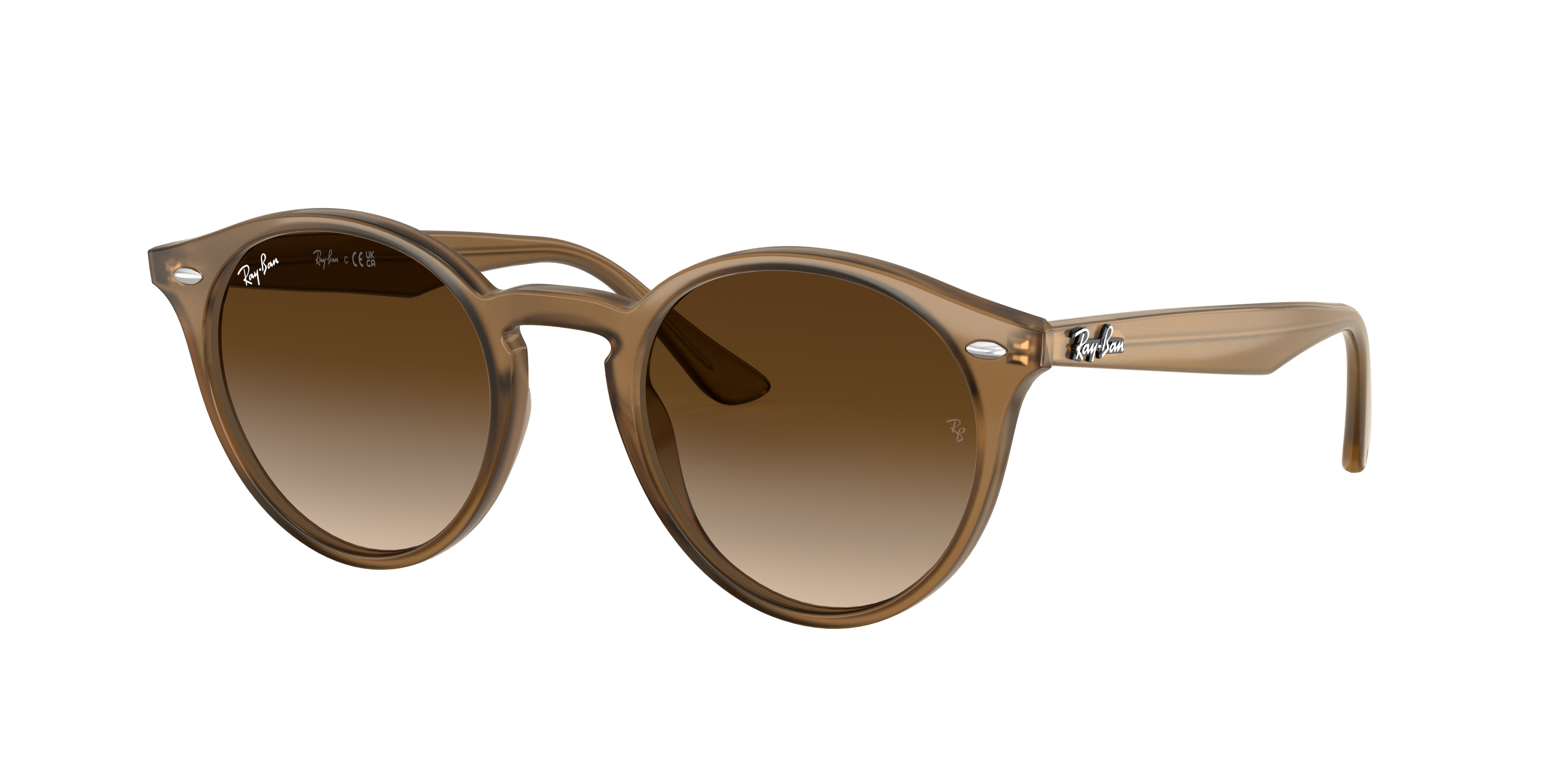 Ray-Ban RB2180 in Light Brown, three-quarter view #Colour_Light Brown