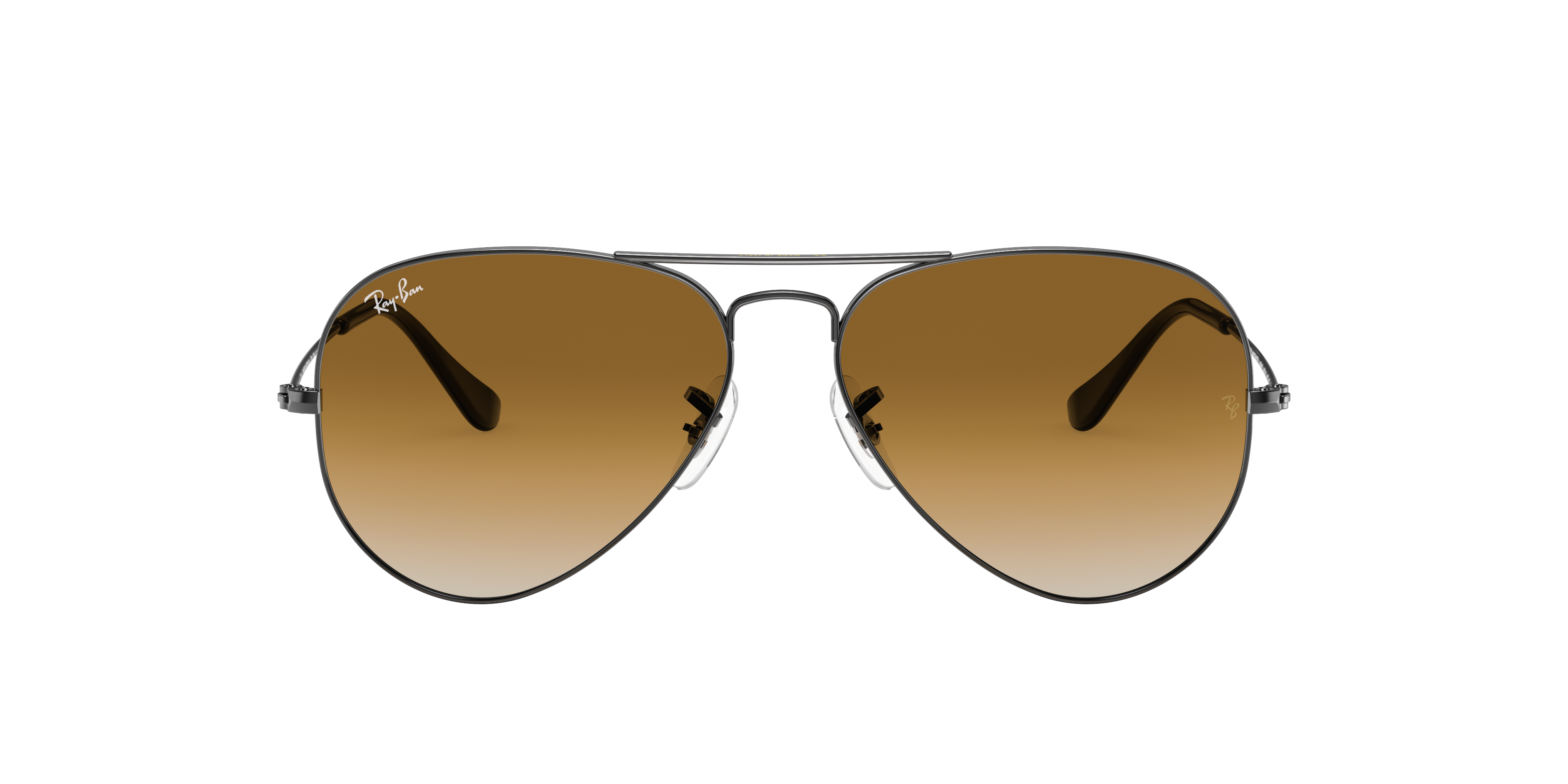 Ray-Ban Aviator RB3025 in Gunmetal (004), front view #Colour_Gunmetal (004)