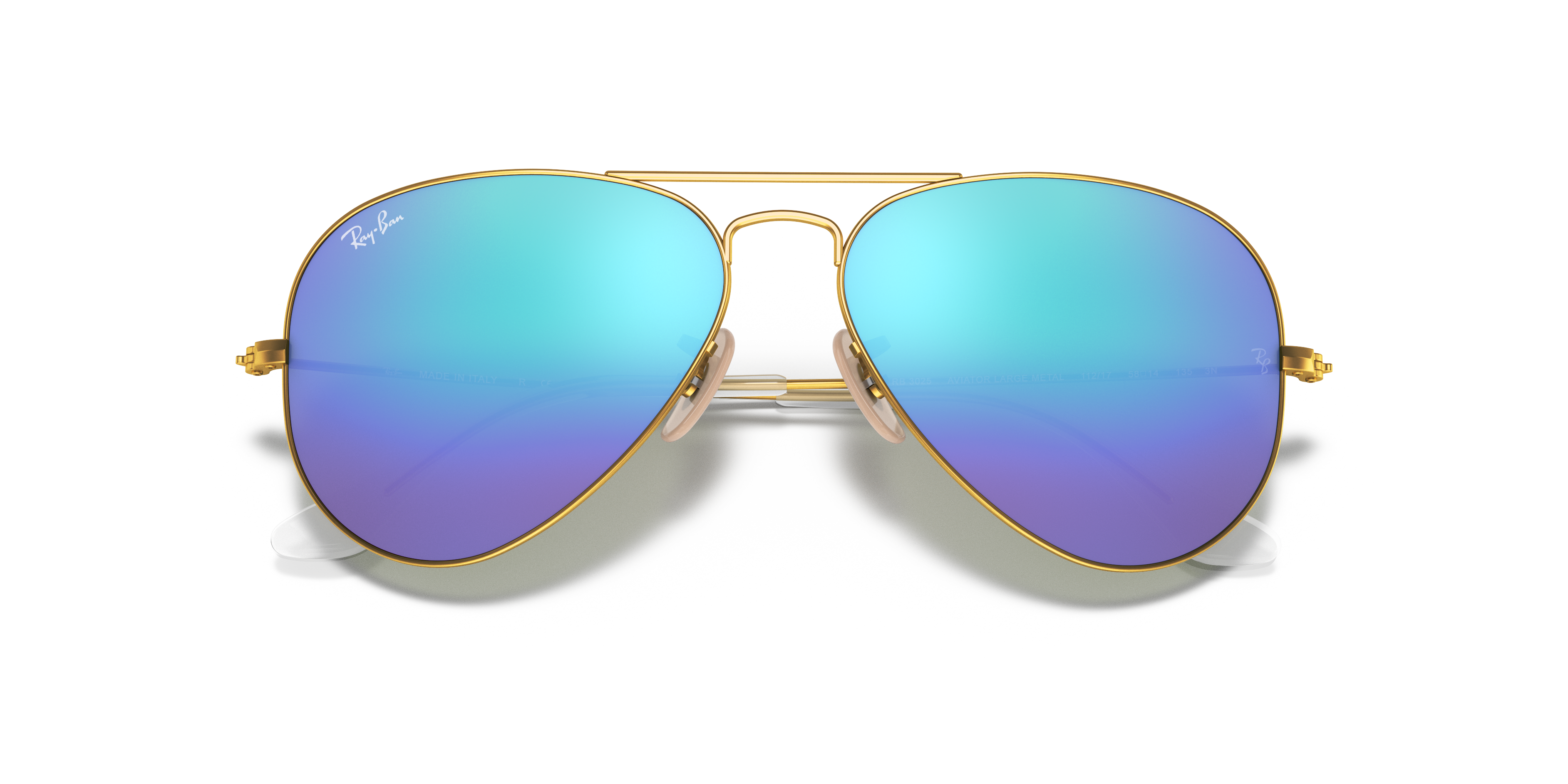 Ray-Ban Aviator RB3025 in Gold (112), front detail view #Colour_Gold (112)