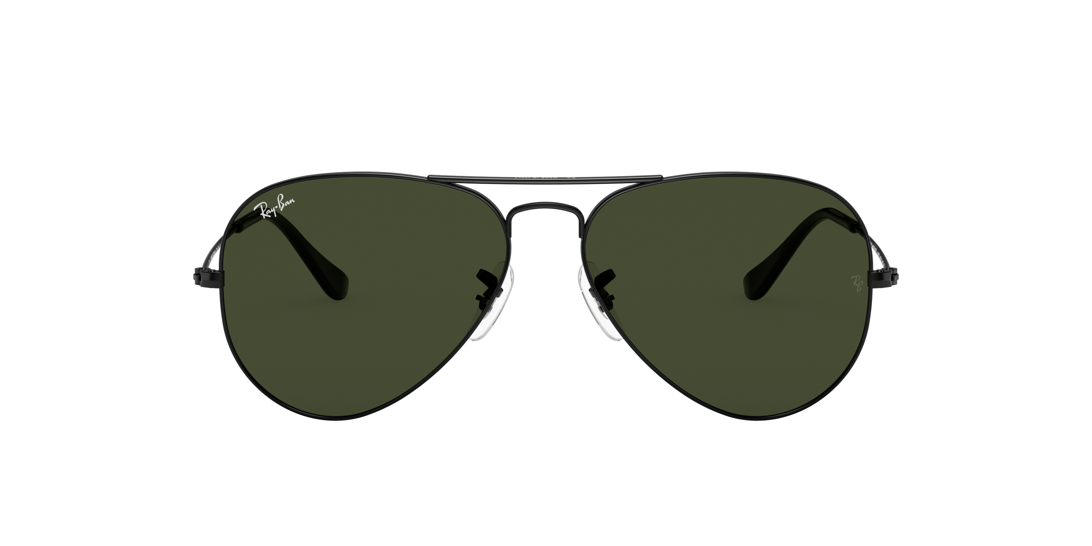 Ray-Ban Aviator RB3025 in Black (L2823), front view #Colour_Black (L2823)