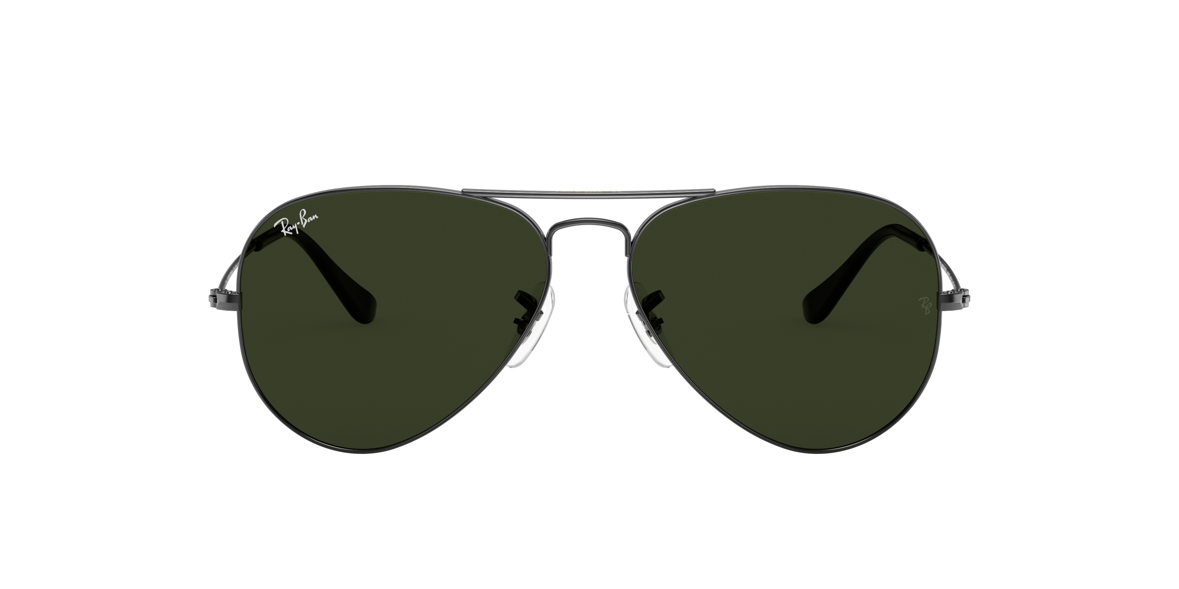 Ray-Ban Aviator RB3025 in Gunmetal (W0879), front view #Colour_Gunmetal (W0879)