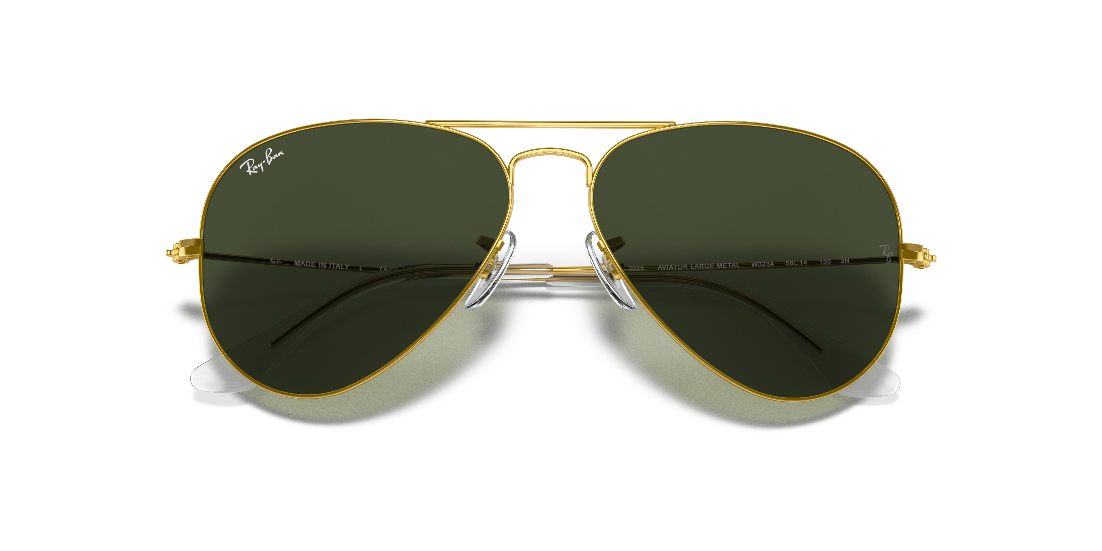 Ray-Ban Aviator RB3025 in Gold (W3234), front detail view #Colour_Gold (W3234)