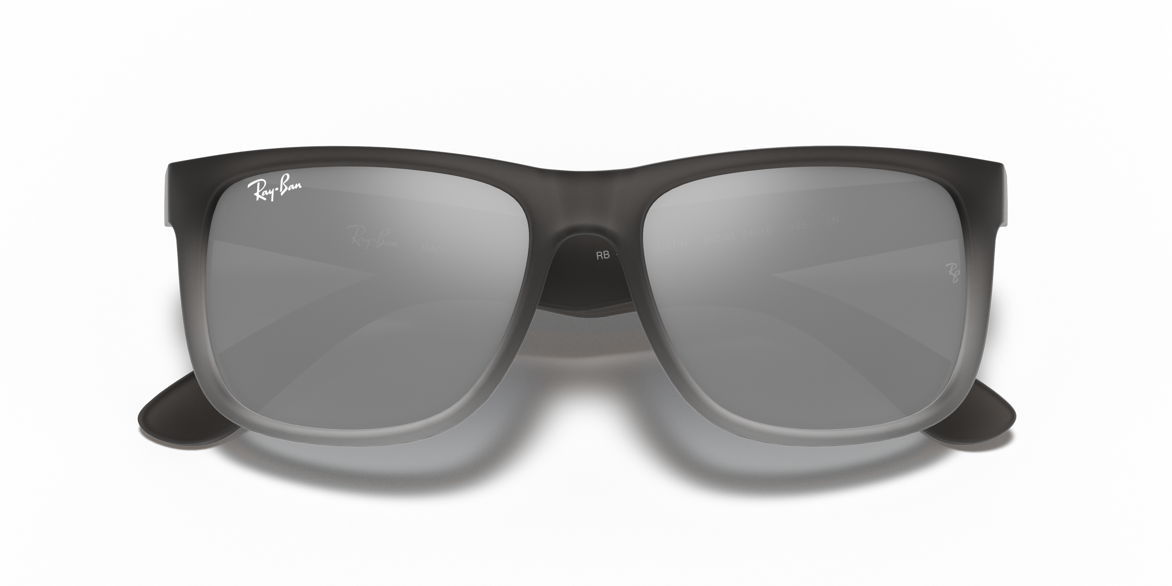 Ray-Ban Justin RB4165 - Grey, front detail view #Colour_Grey