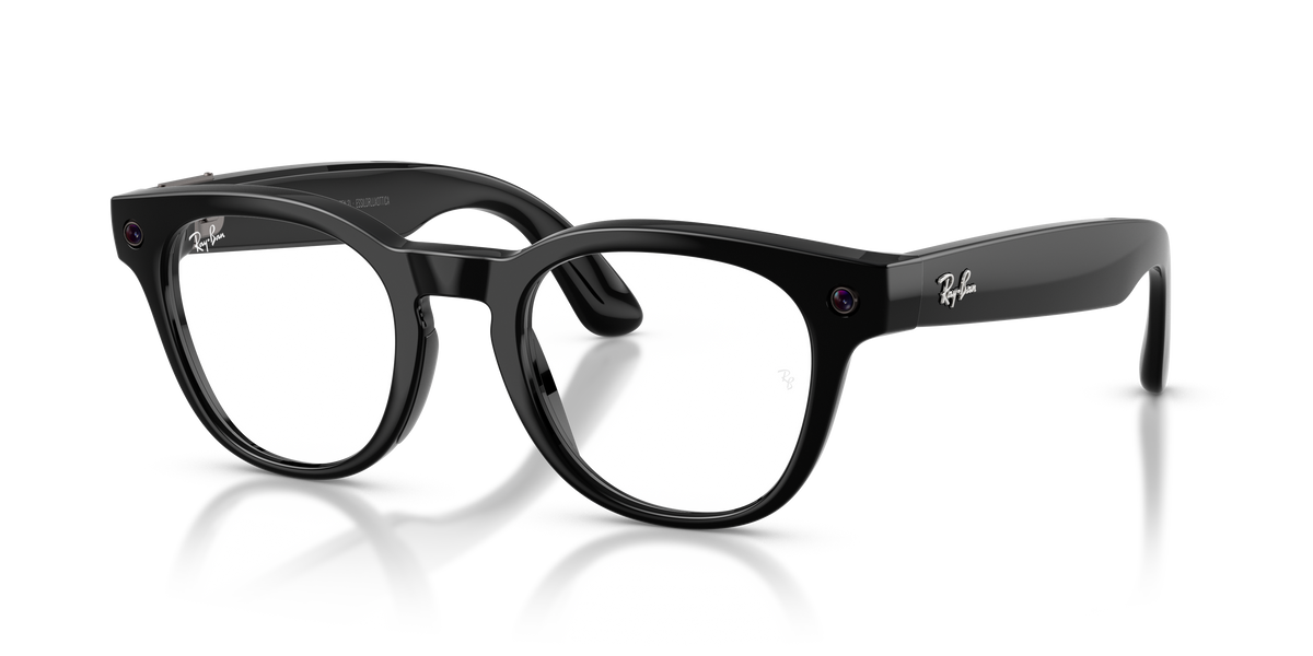 Ray-Ban Meta Scriber Optics RW7002 in Black, three-quarter view #Colour_Black (2000)