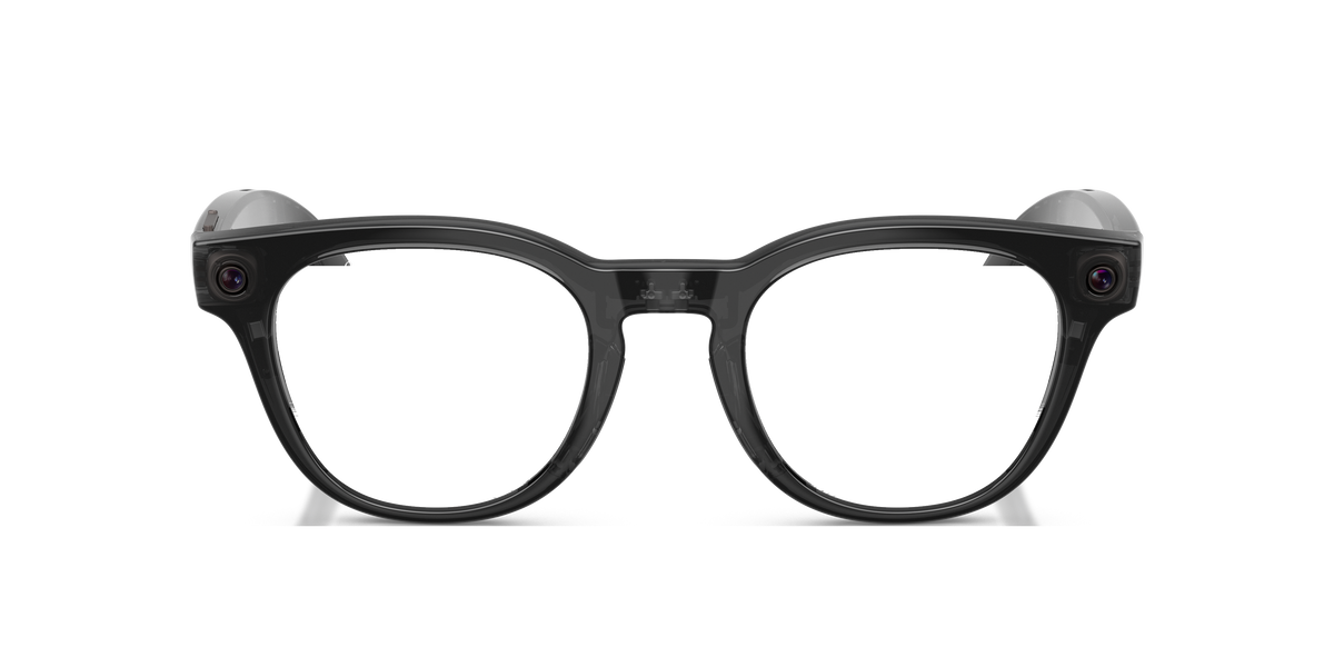 Ray-Ban Meta Scriber Optics RW7002 in Transparent Black, front view #Colour_Transparent Black (8526)