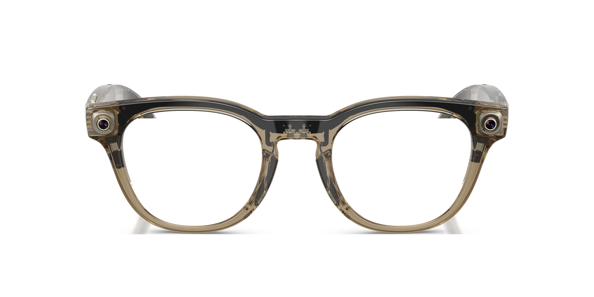 Ray-Ban Meta Scriber Optics RW7002 in Transparent Stone Beige, front view #Colour_Transparent Stone Beige (8531)