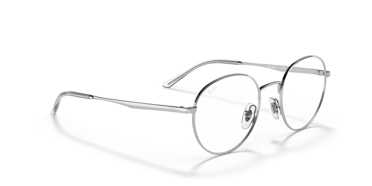 Ray-Ban RB3681V in Silver, angled view #Colour_Silver (2501)