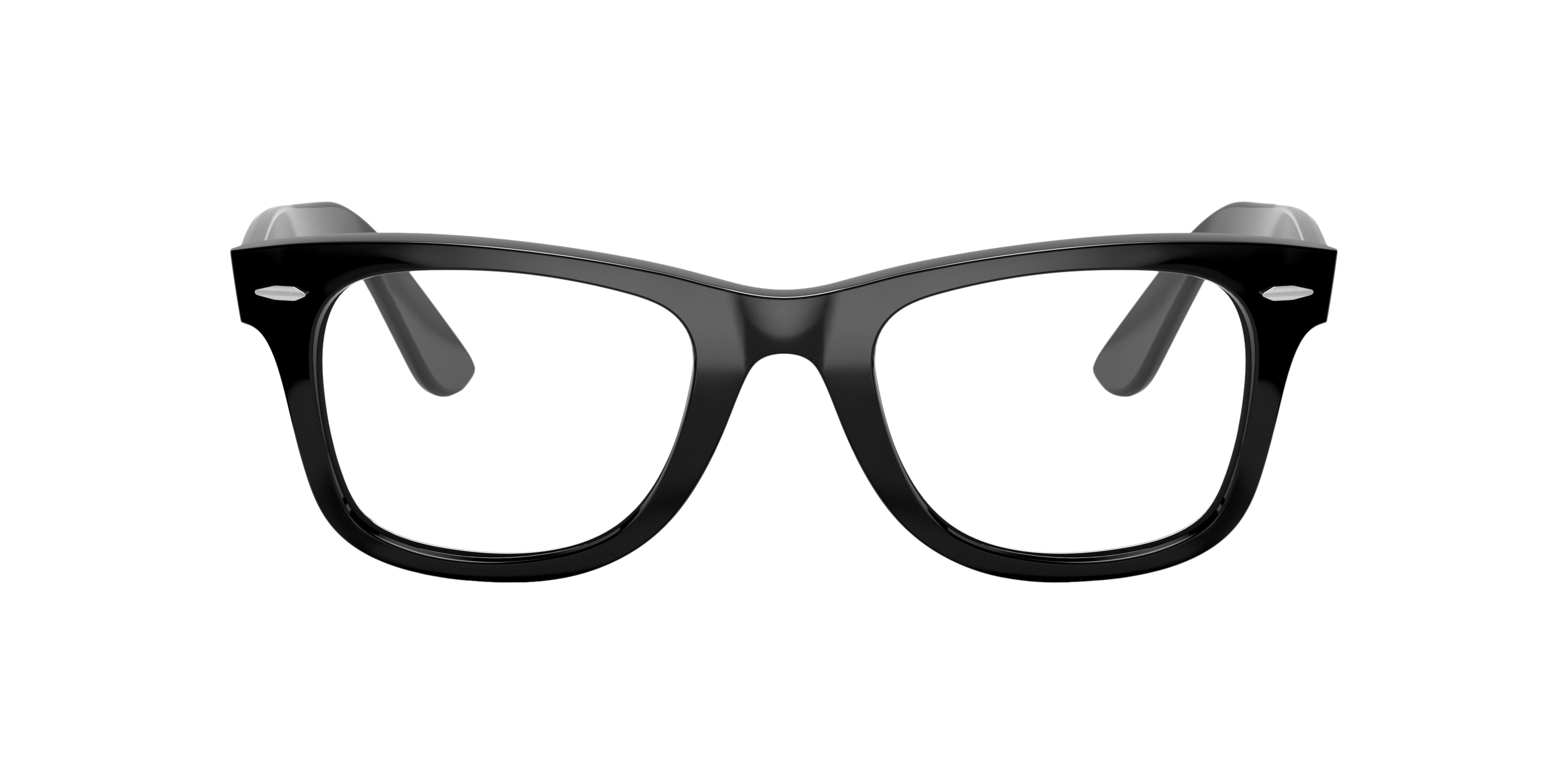 Ray-Ban Wayfarer Ease RX4340V in Black, front view #Colour_Black