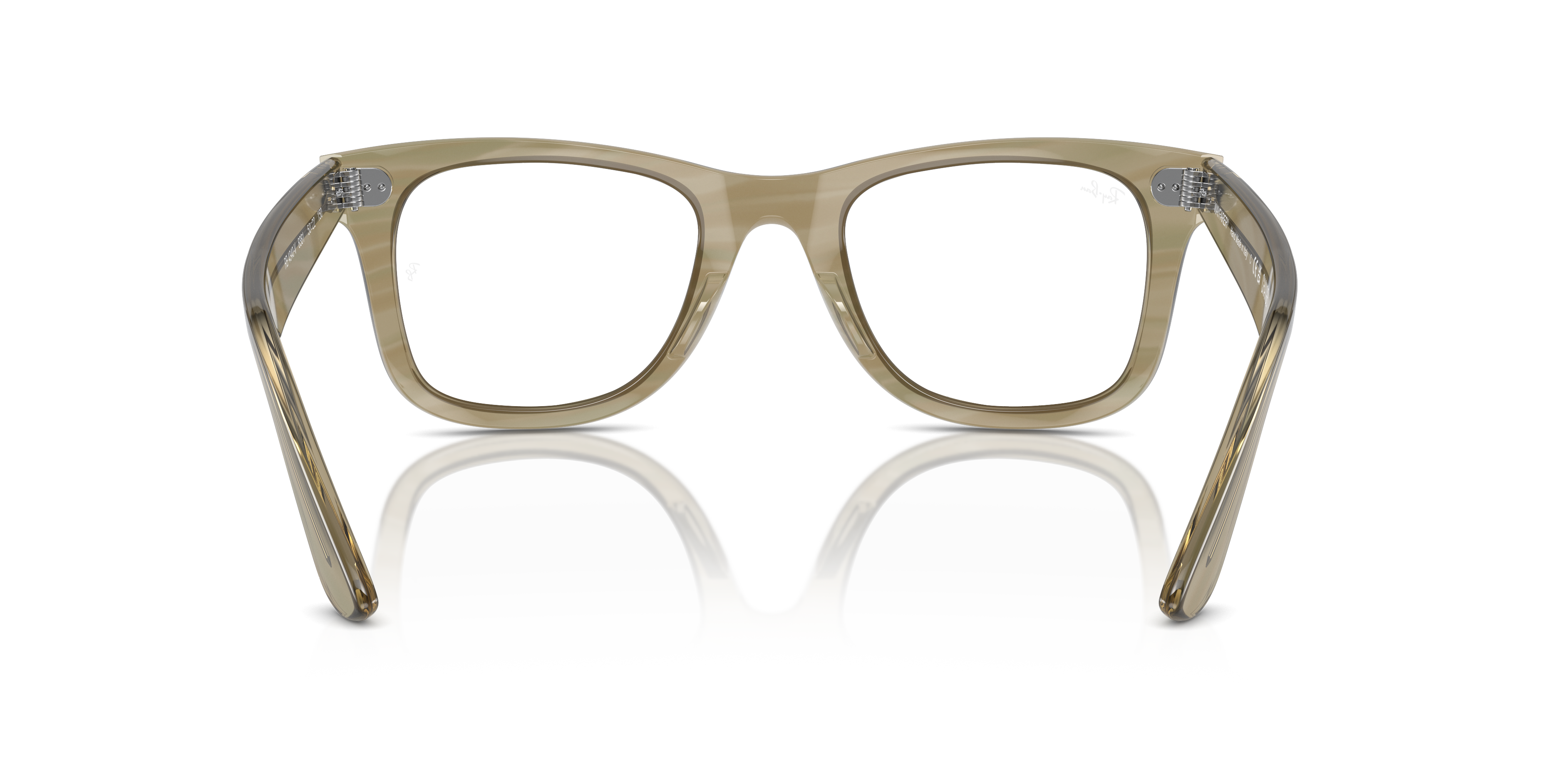 Ray-Ban Wayfarer Ease RX4340V in Photo Striped Grey, back view #Colour_Photo Striped Grey