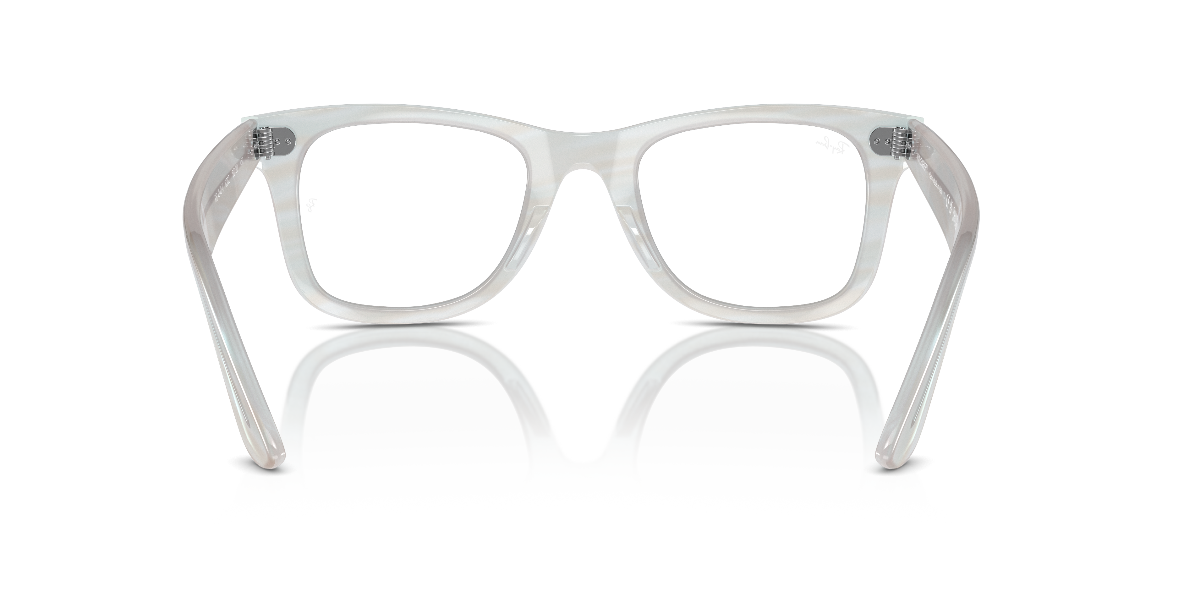 Ray-Ban Wayfarer Ease RX4340V in Photo Striped Light Blue, back view #Colour_Photo Striped Light Blue