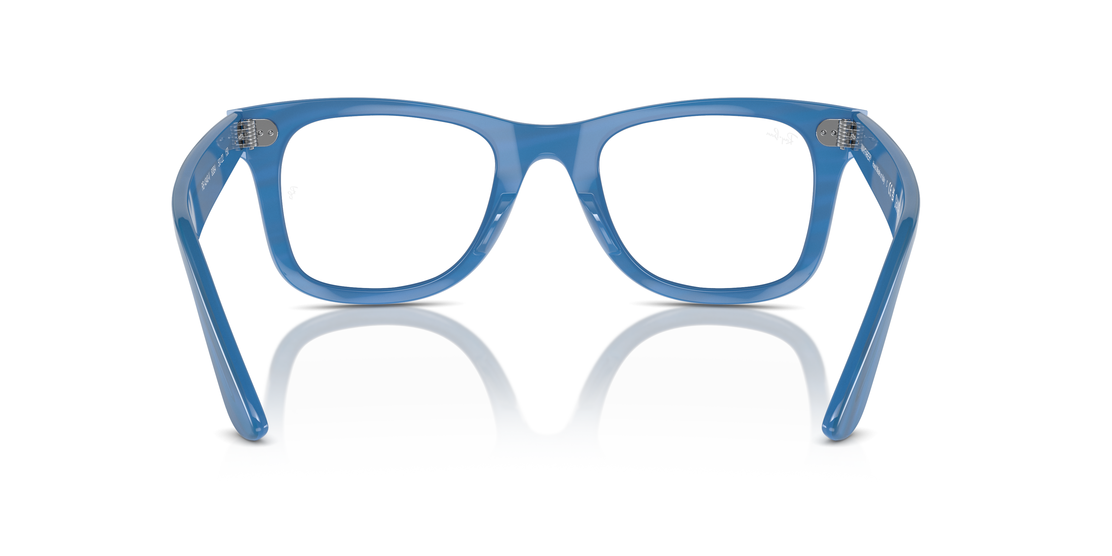 Ray-Ban Wayfarer Ease RX4340V in Photo Striped Blue, back view #Colour_Photo Striped Blue