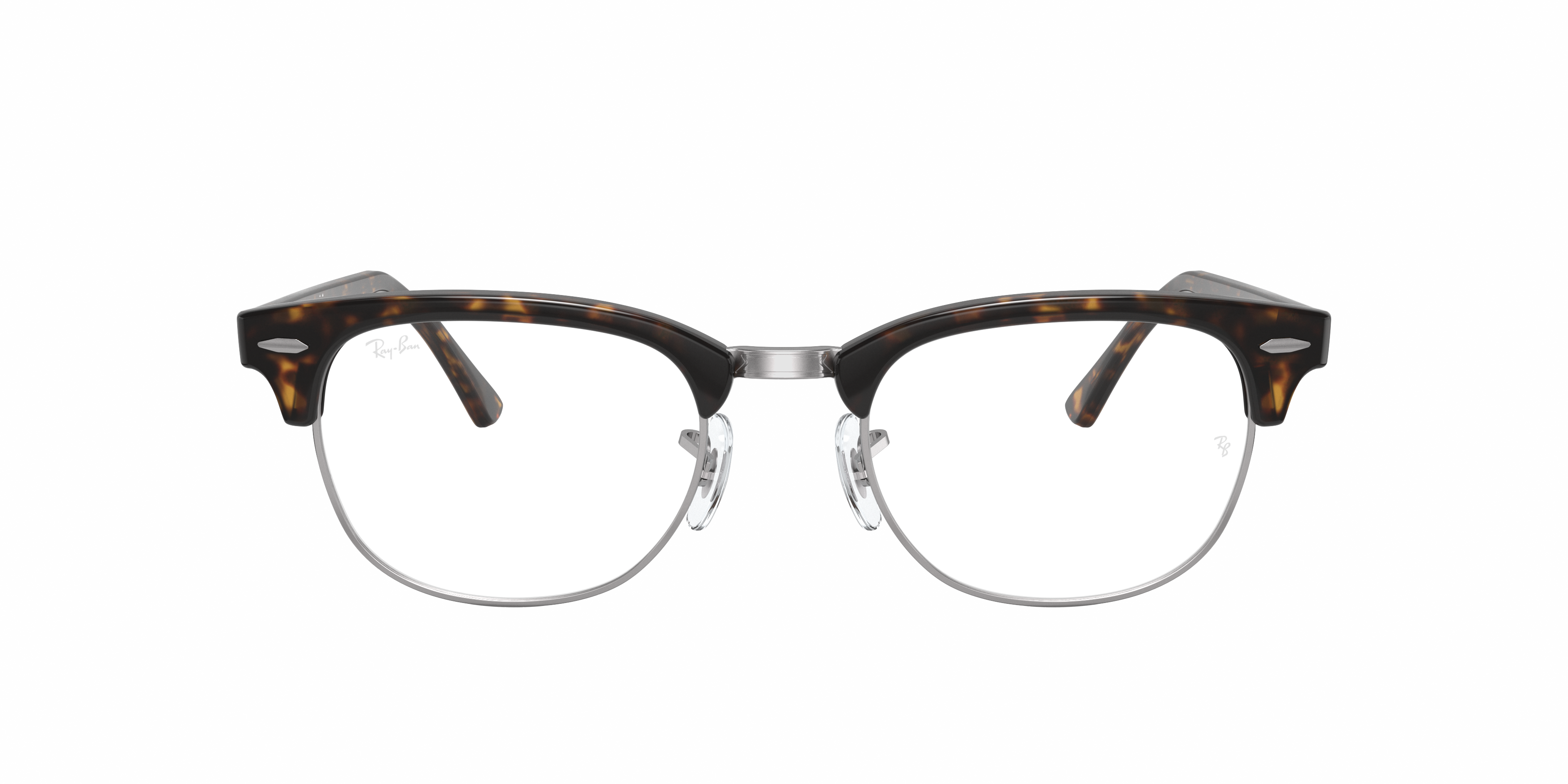 Ray-Ban Clubmaster RX5154 in Dark Havana, front view #Colour_Dark Havana
