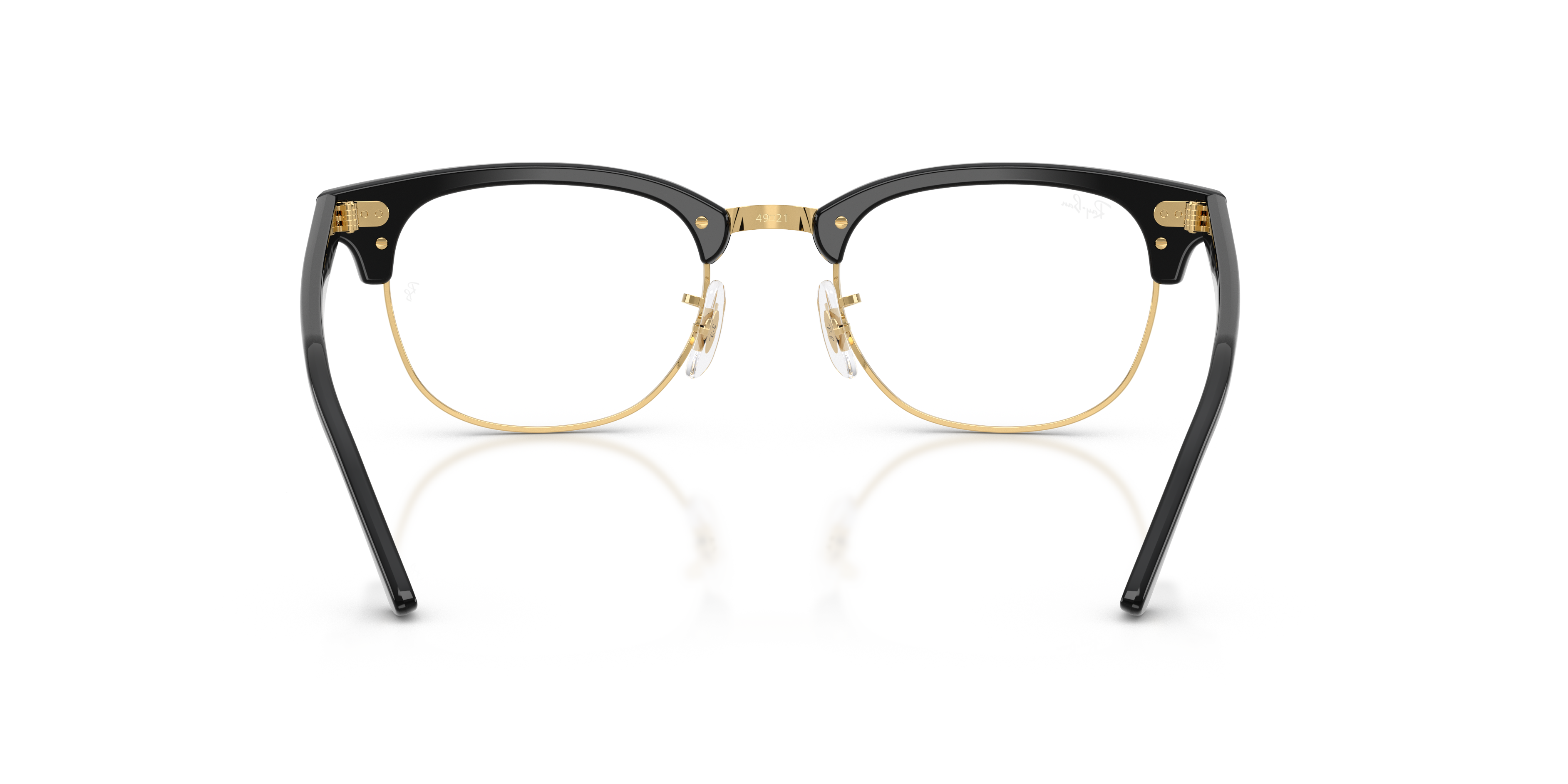 Ray-Ban Clubmaster RX5154 in Black & Gold, back view #Colour_Black & Gold