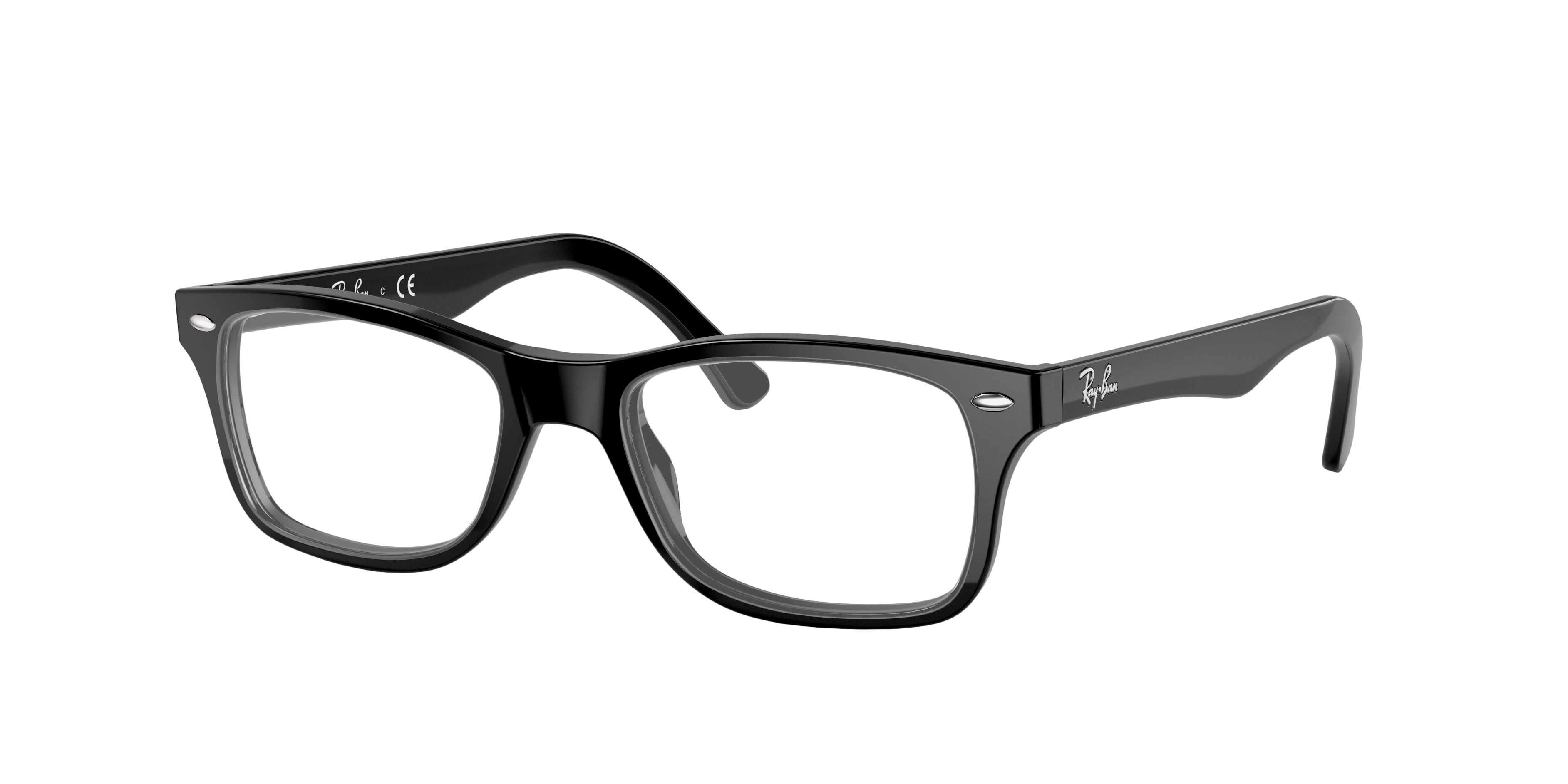 Ray-Ban RX5228 in Black (2000), three-quarter view #Colour_Black (2000)