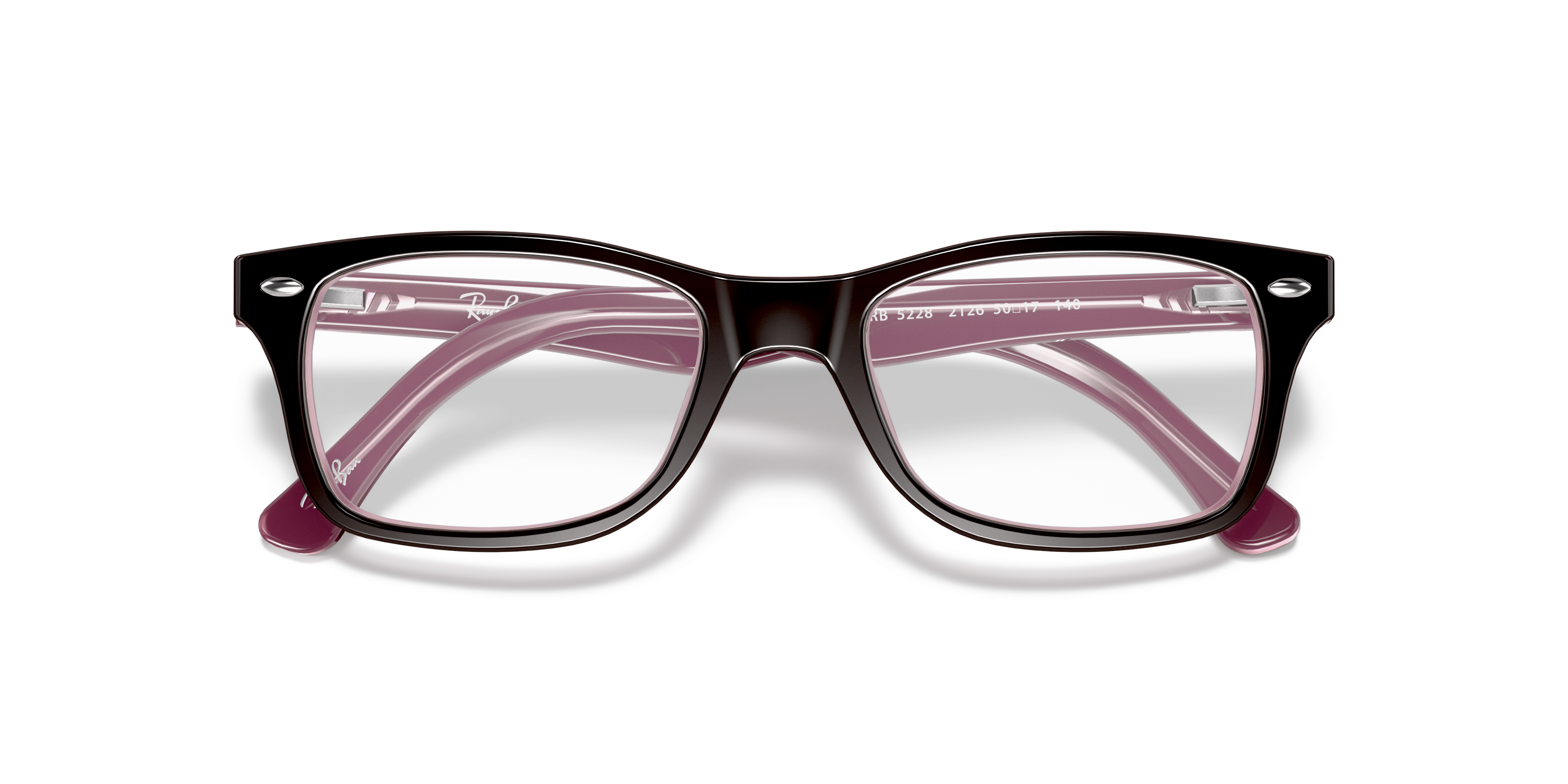 Ray-Ban RX5228 in Brown, front detail view #Colour_Brown