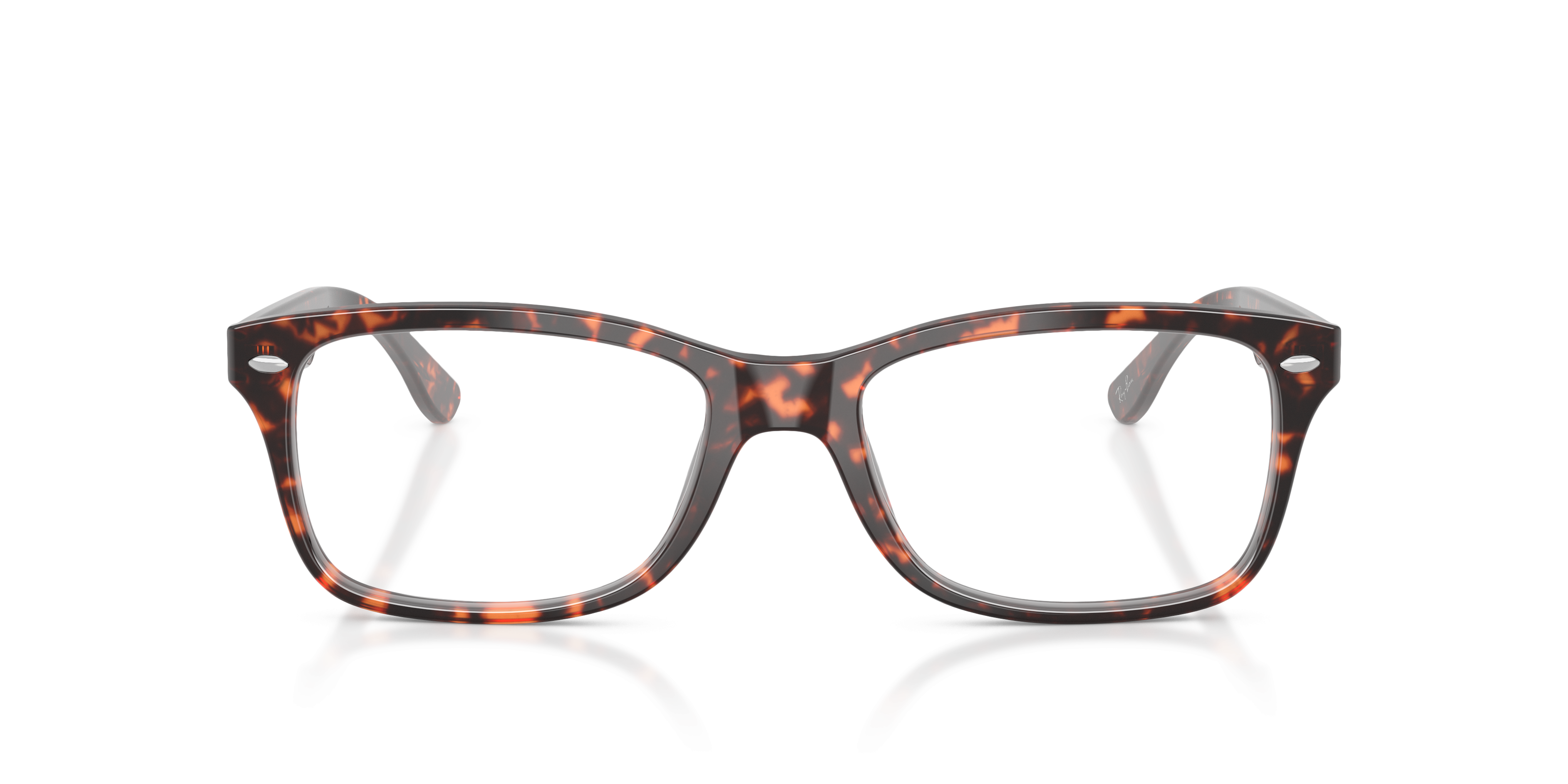 Ray-Ban RX5228 in Havana Red Tortoiseshell, front view #Colour_Havana Red Tortoiseshell