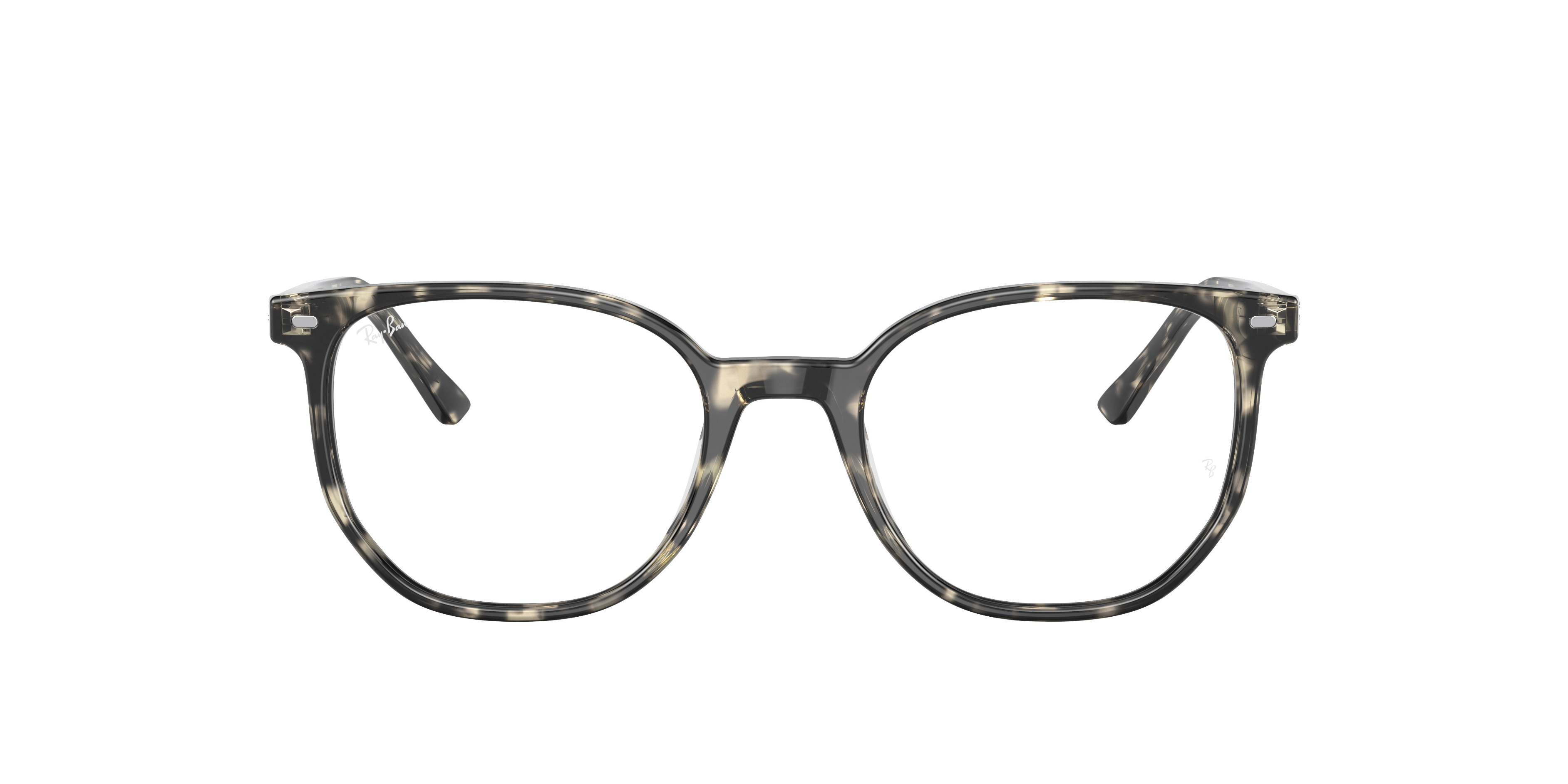 Ray-Ban Elliot RX5397 in Grey Havana, front view #Colour_Grey Havana
