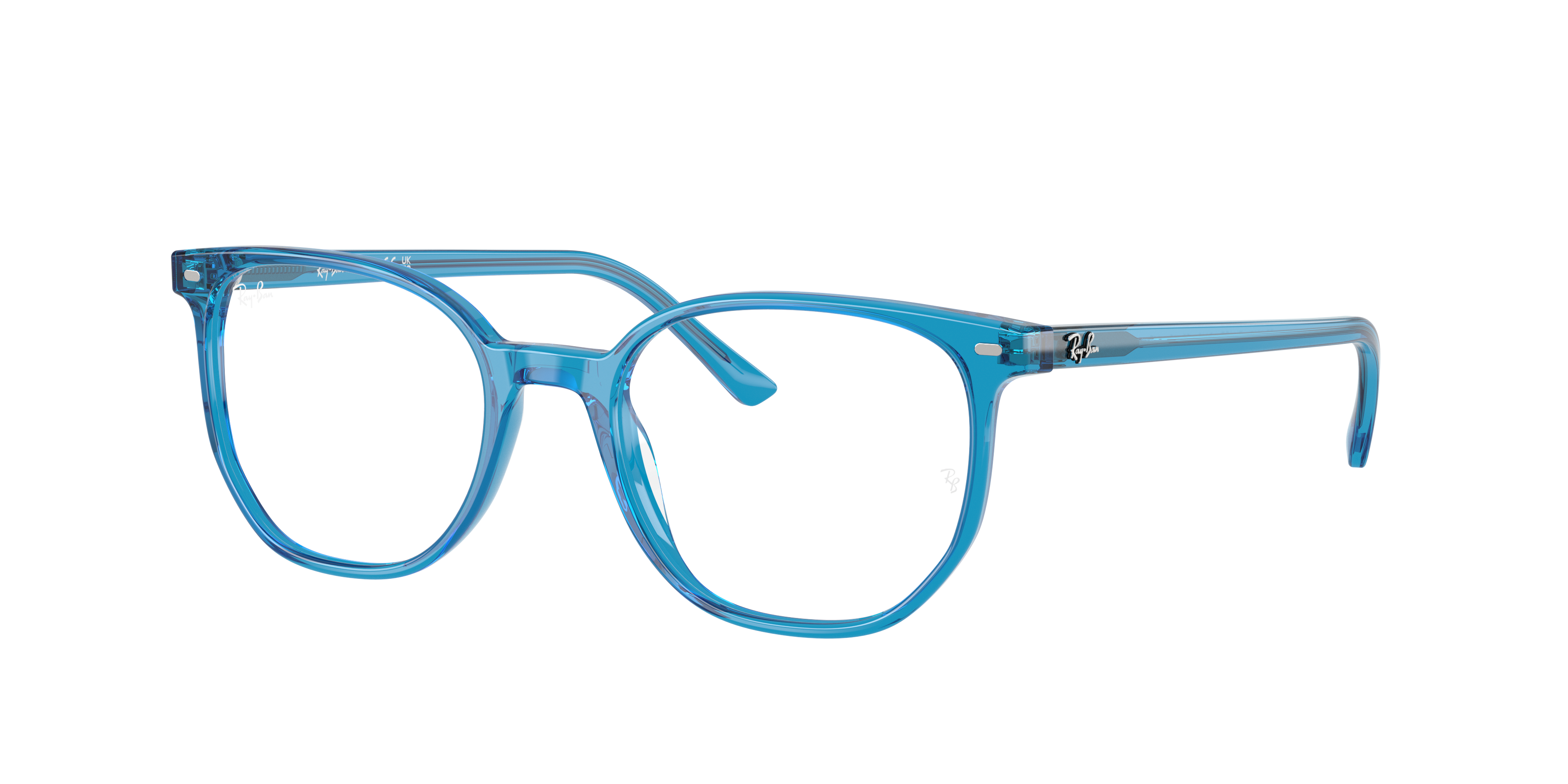 Ray-Ban Elliot RX5397 in Blue, three-quarter view #Colour_Blue
