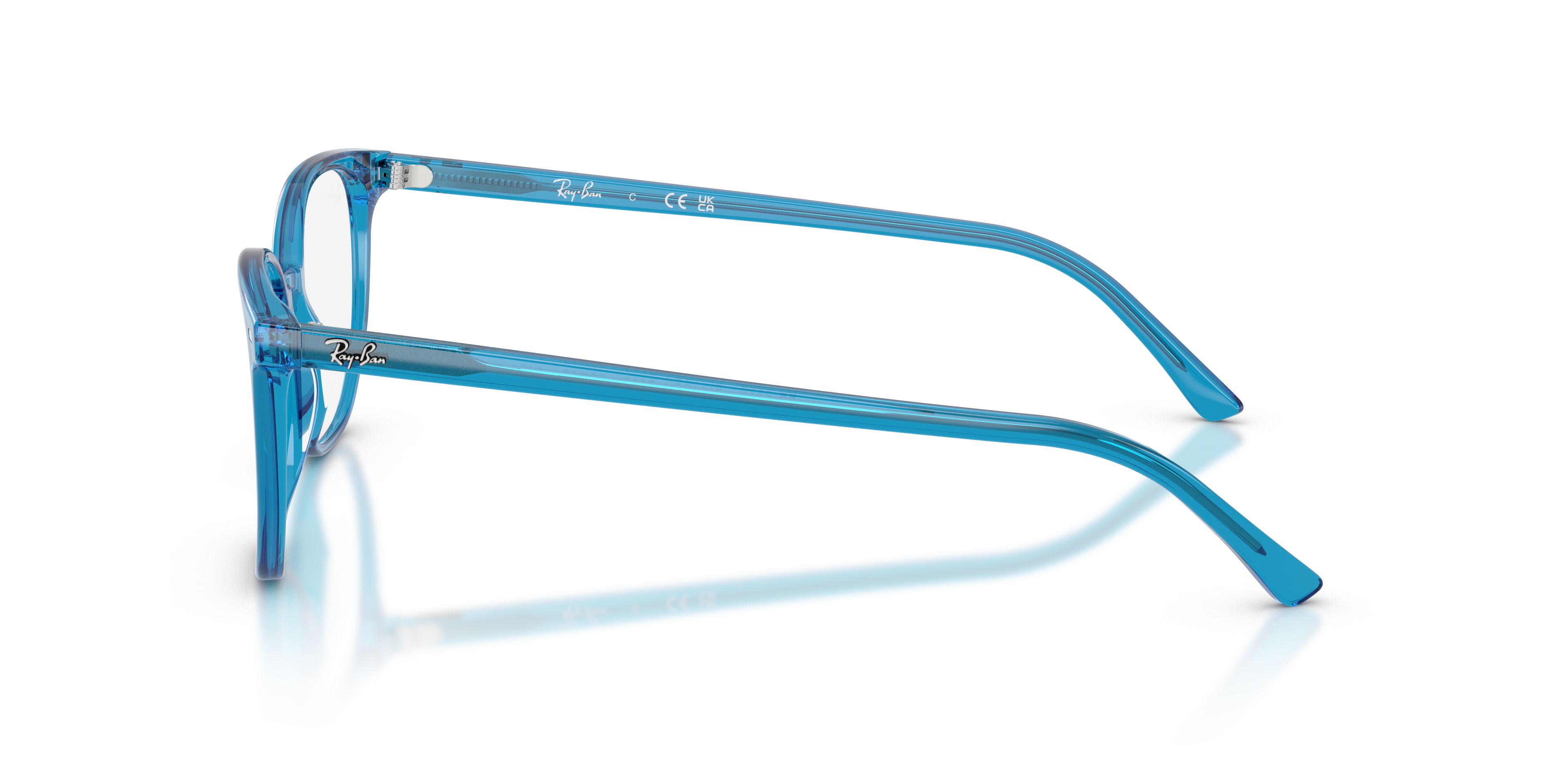 Ray-Ban Elliot RX5397 in Blue, side view #Colour_Blue