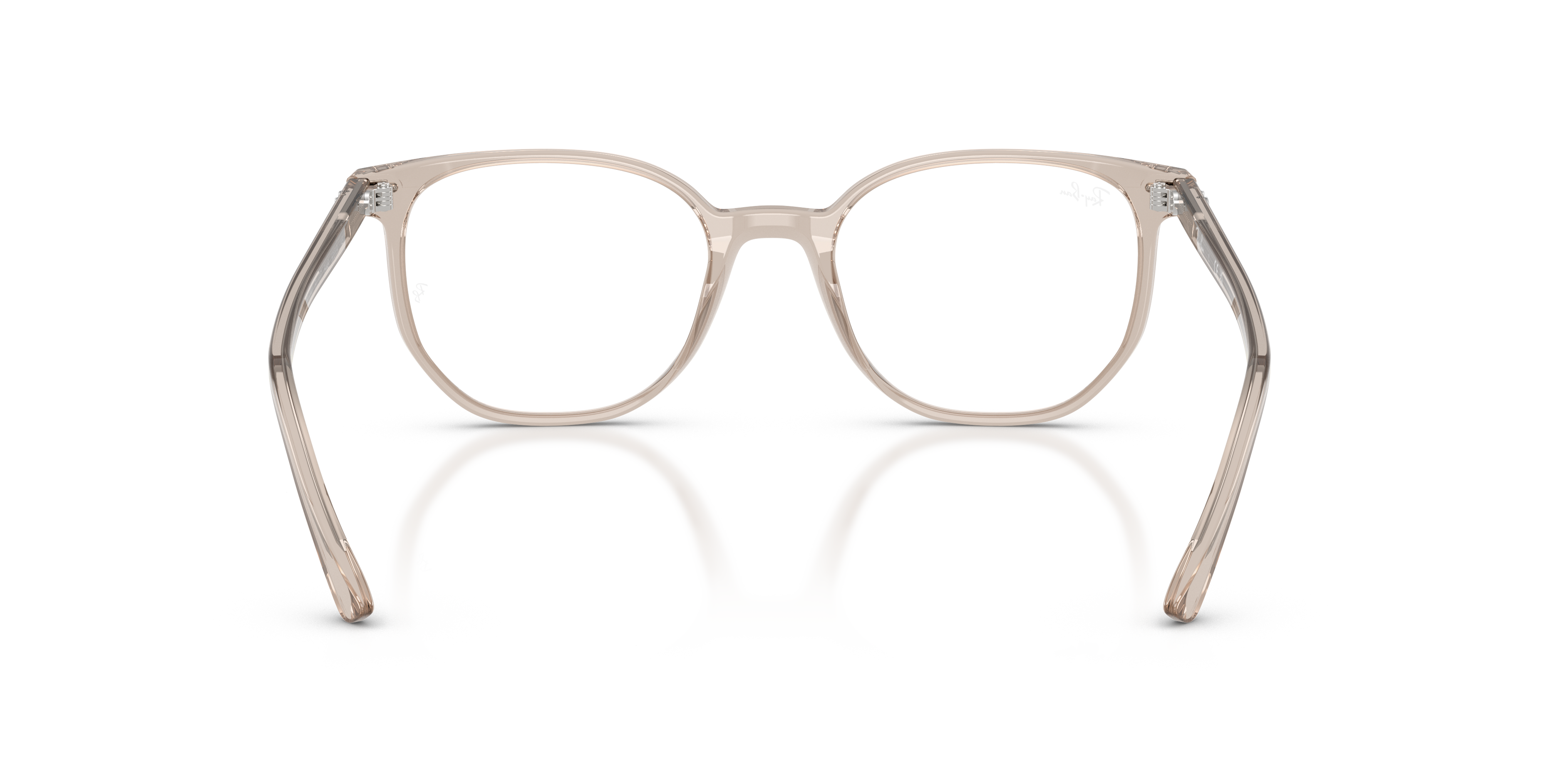 Ray-Ban Elliot RX5397 in Transparent Light Brown, back view #Colour_Transparent Light Brown