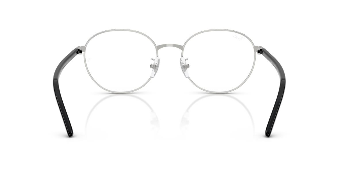 Ray-Ban RB6538D in Black On Silver, back view #Colour_Black On Silver (2861)