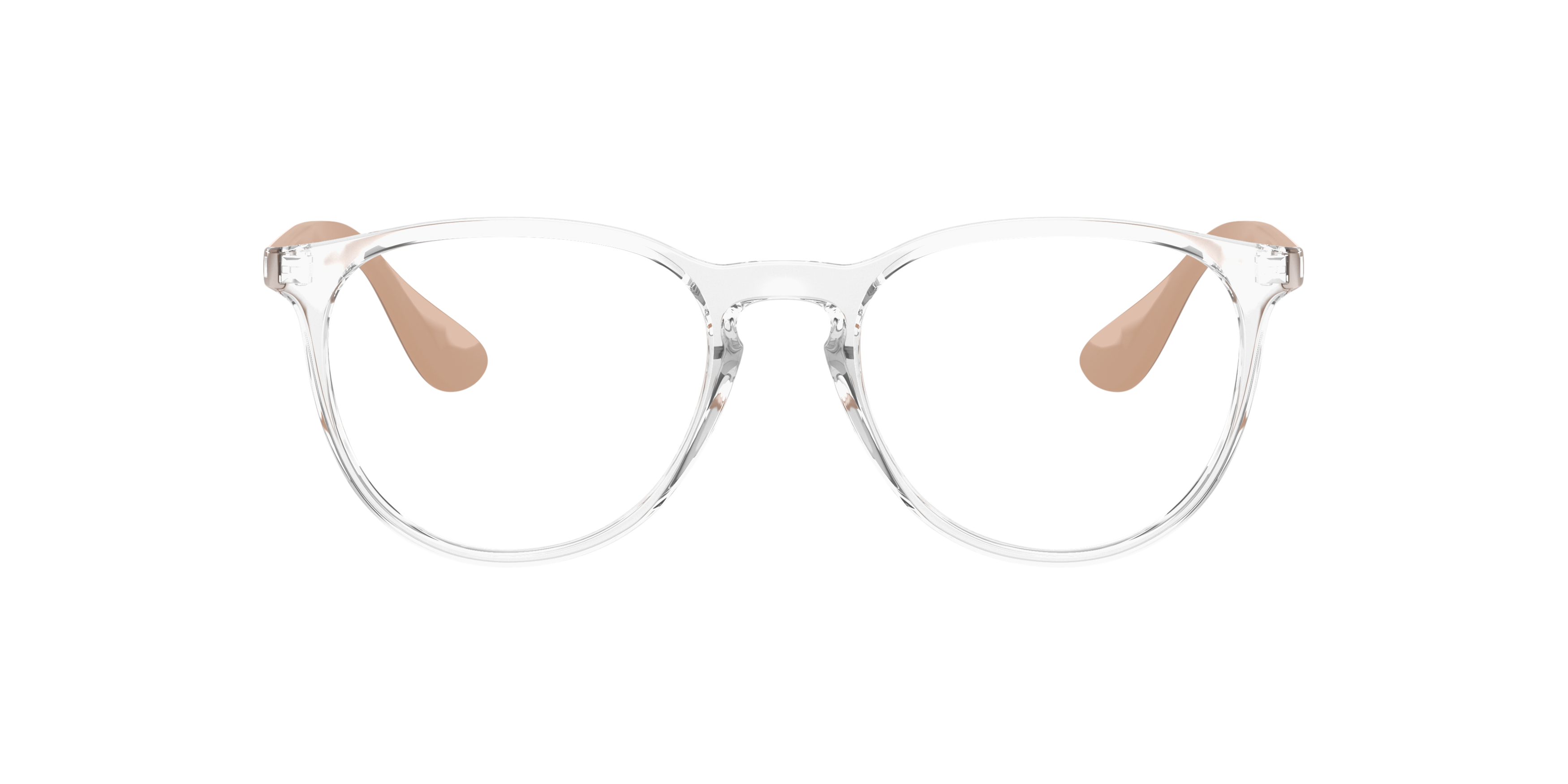 Ray-Ban Erika RX7046 in Transparent, front view #Colour_Transparent