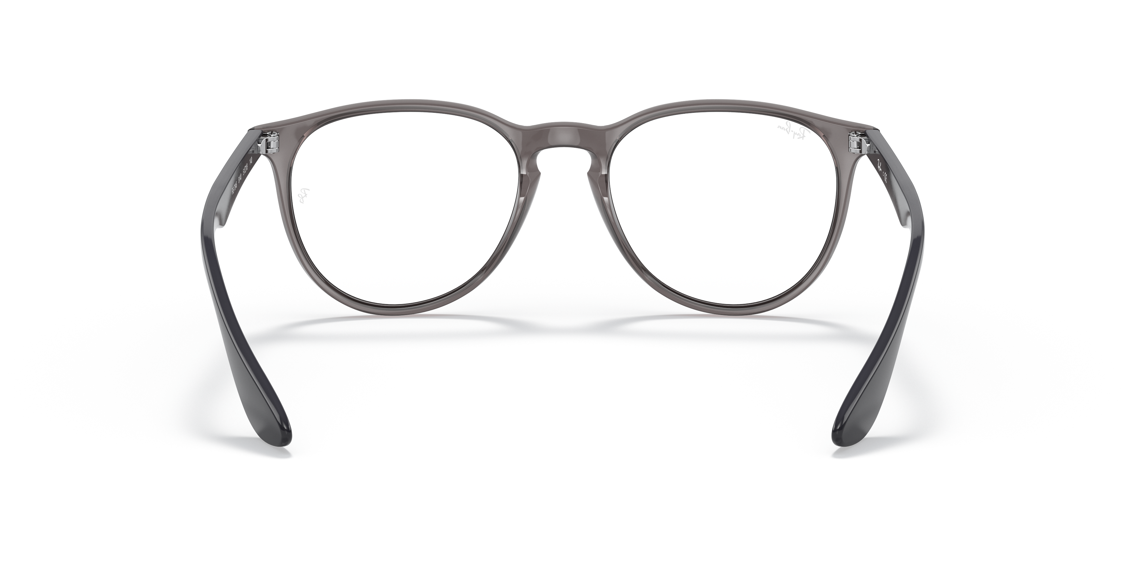 Ray-Ban Erika RX7046 in Transparent Grey, back view #Colour_Transparent Grey