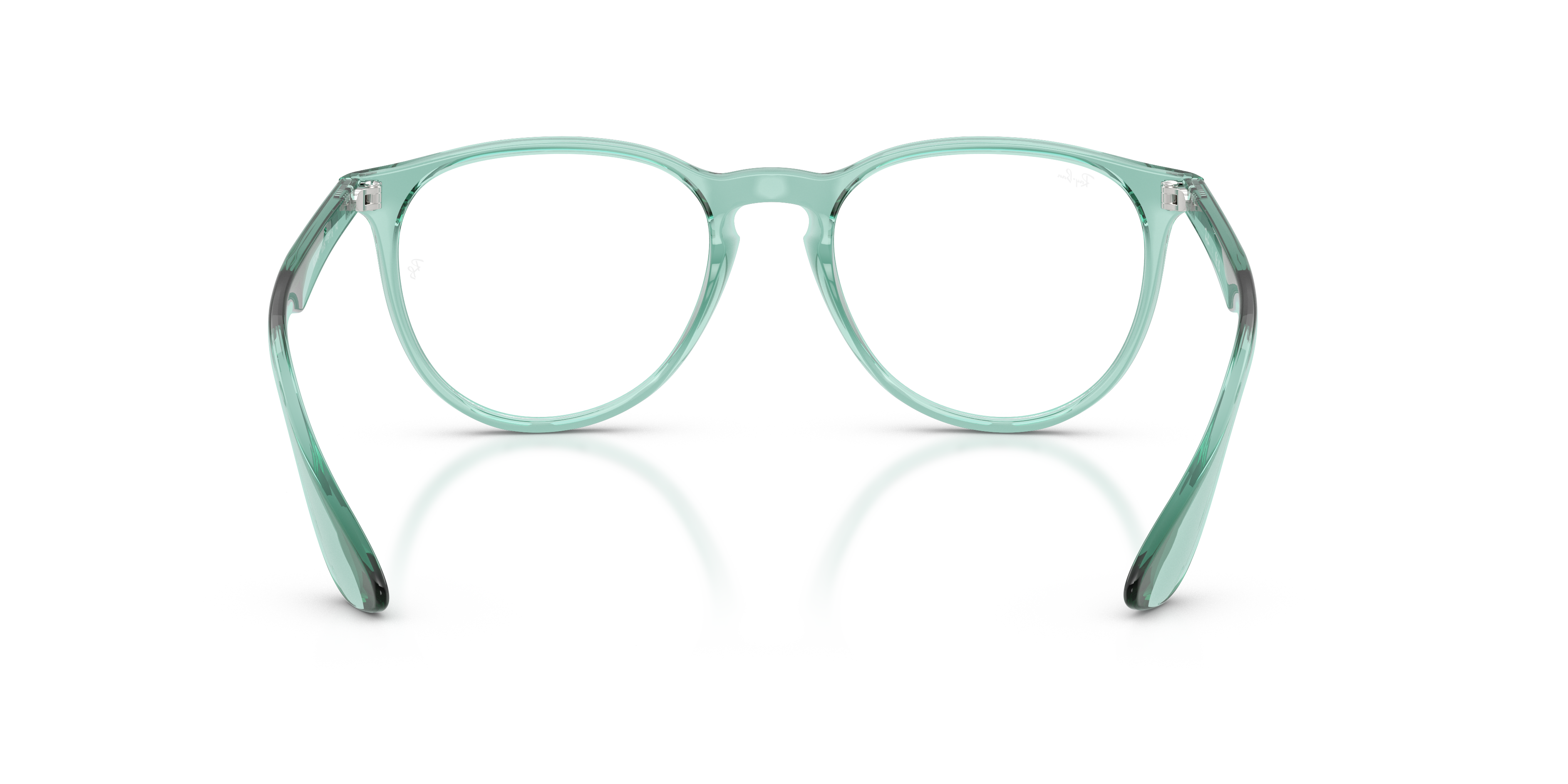 Ray-Ban Erika RX7046 in Transparent Green, back view #Colour_Transparent Green