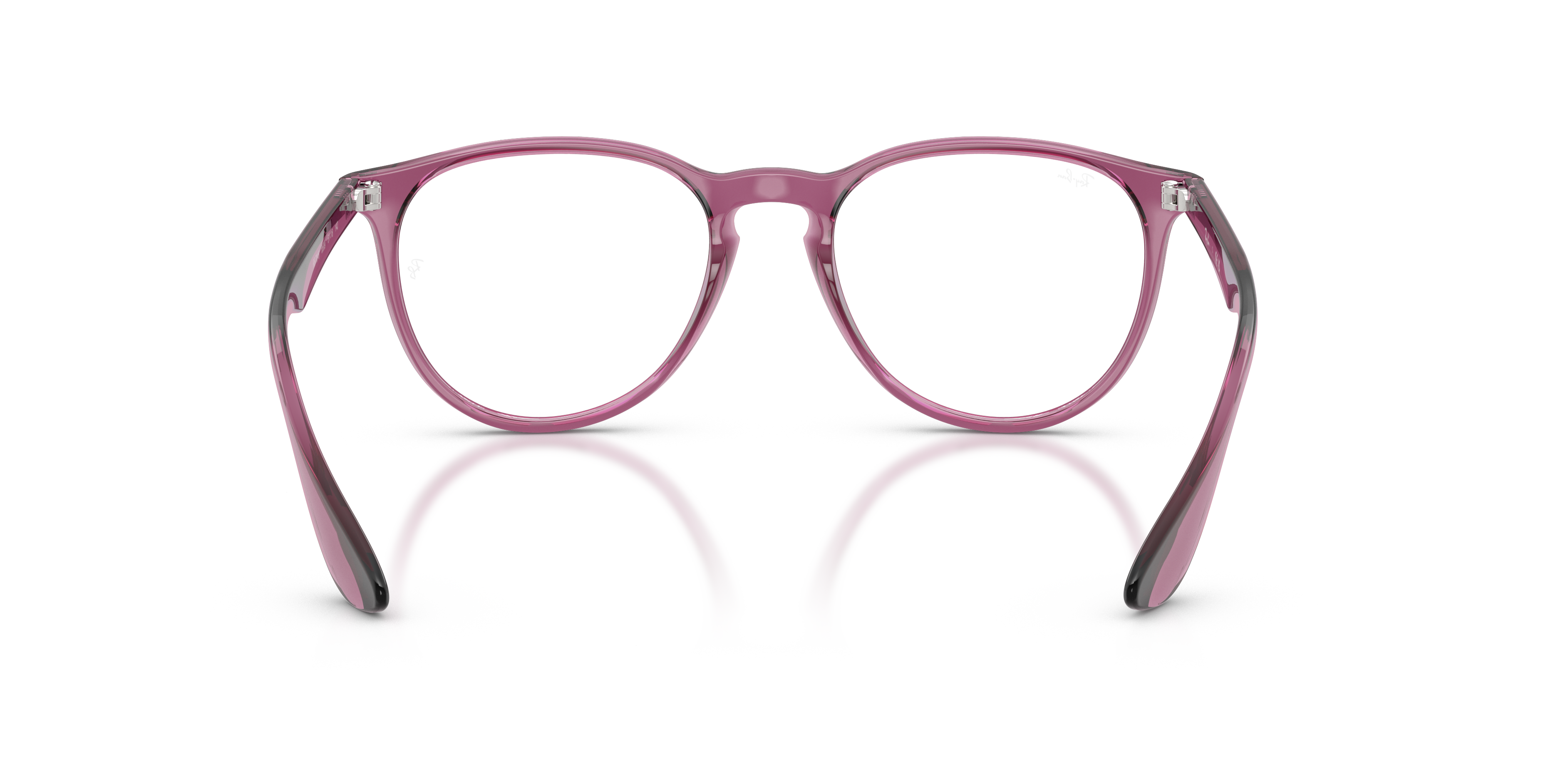 Ray-Ban Erika RX7046 in Transparent Violet (8509), back view #Colour_Transparent Violet (8509)