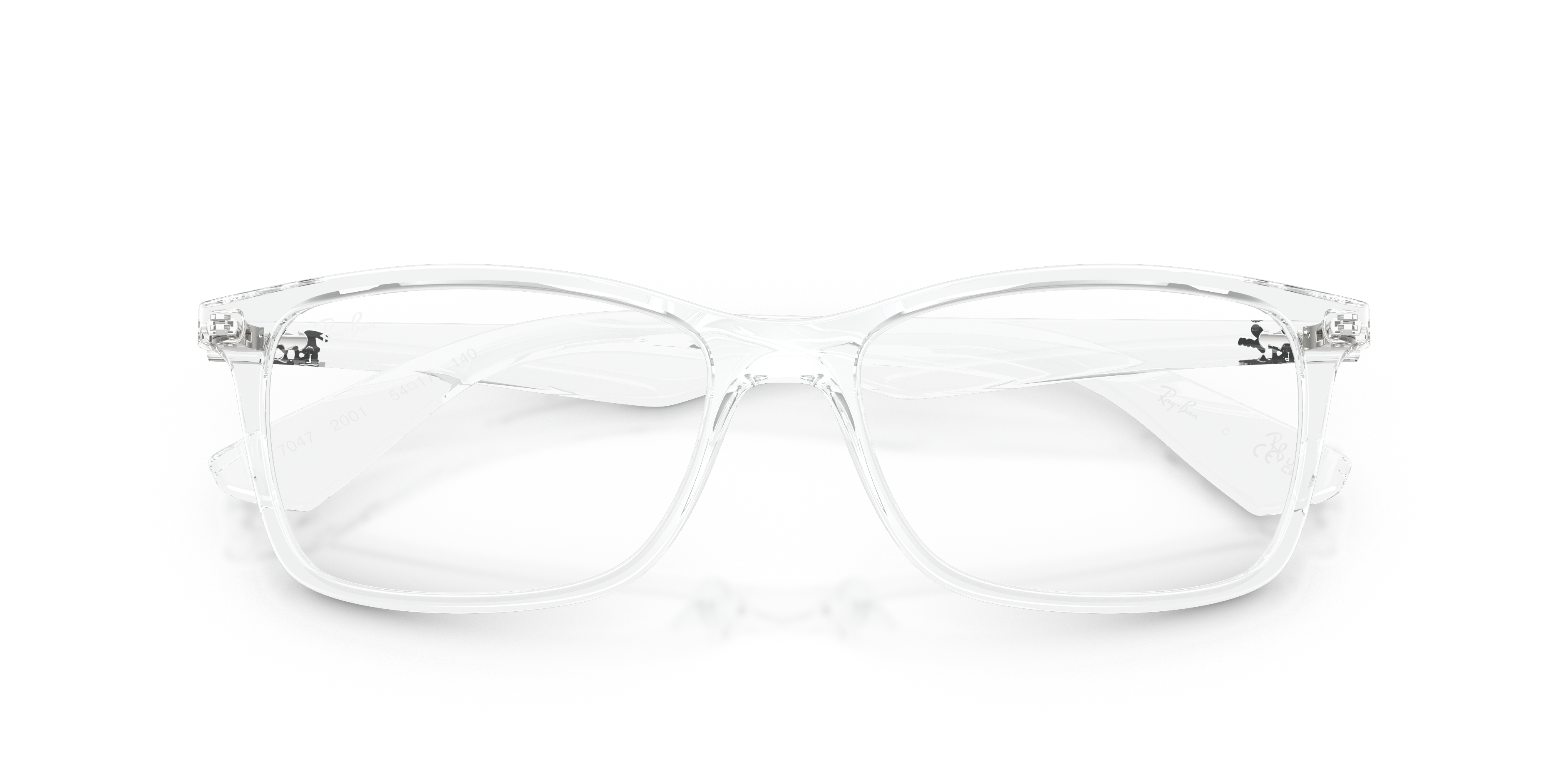 Ray-Ban RX7047 - Transparent (2001), front detail view #Colour_Transparent (2001)