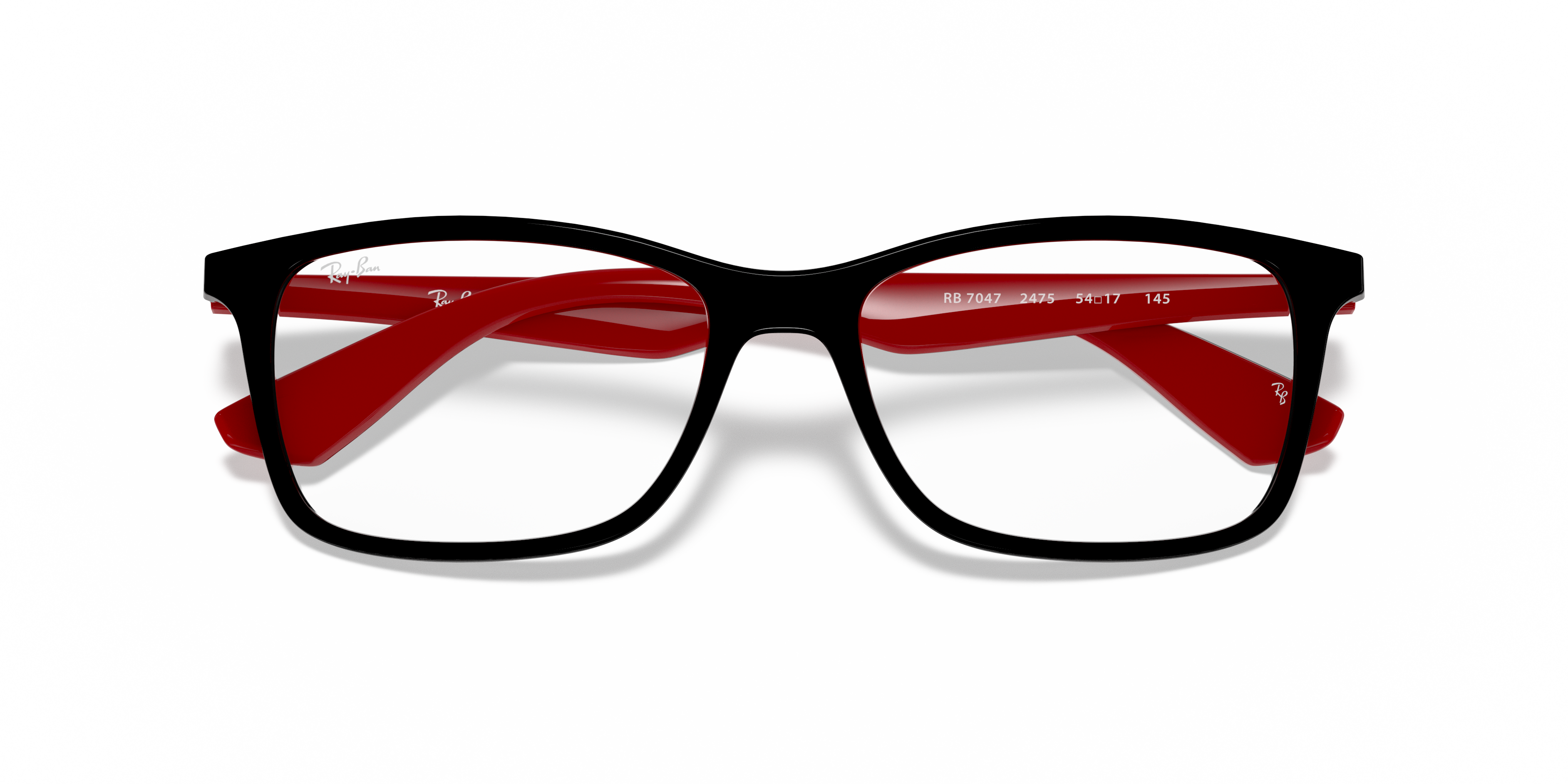 Ray-Ban RX7047 - Black (2475), front detail view #Colour_Black (2475)
