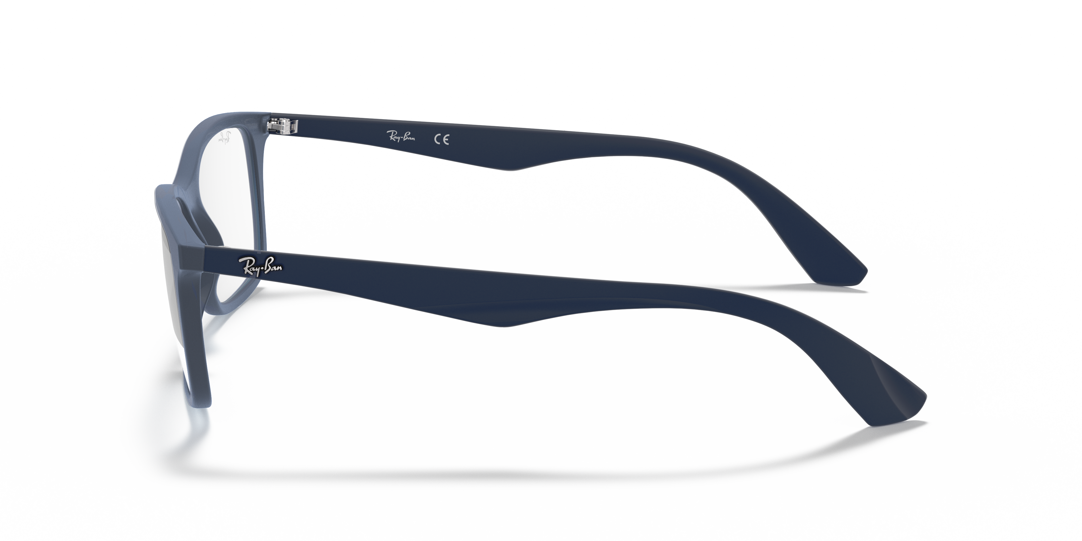 Ray-Ban RX7047 - Transparent Blue, side view #Colour_Transparent Blue