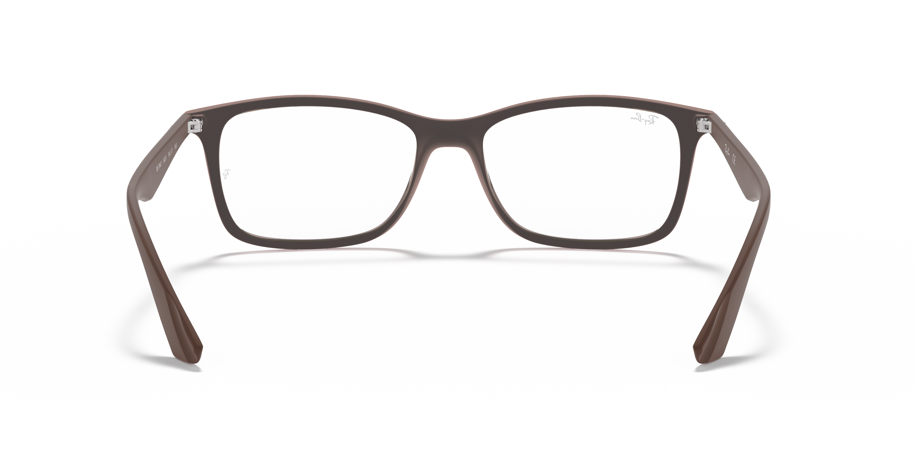 Ray-Ban RX7047 - Transparent Brown, back view #Colour_Transparent Brown