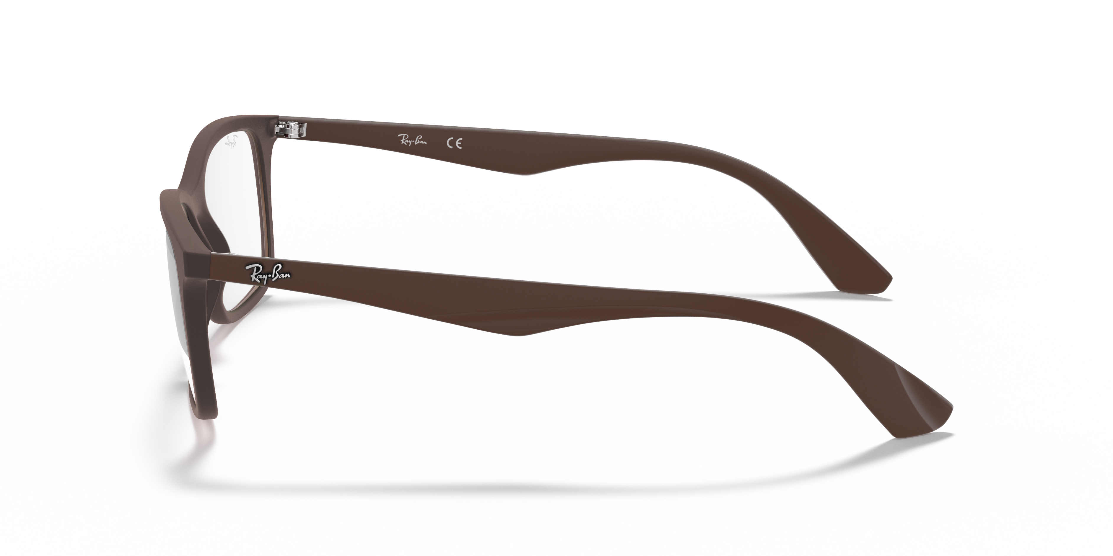 Ray-Ban RX7047 - Transparent Brown, side view #Colour_Transparent Brown