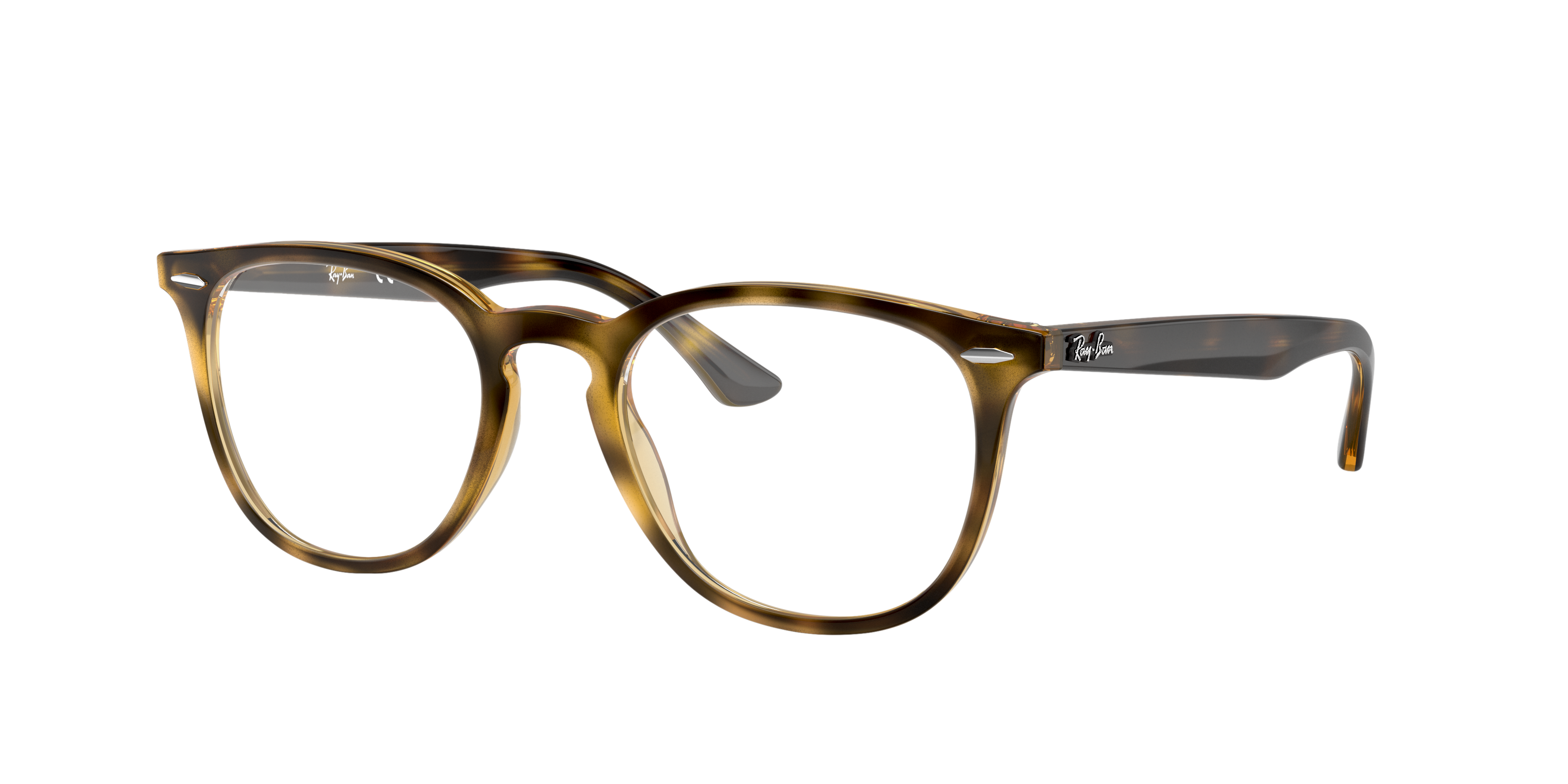 Ray-Ban RX7159 - Havana, three-quarter view #Colour_Havana