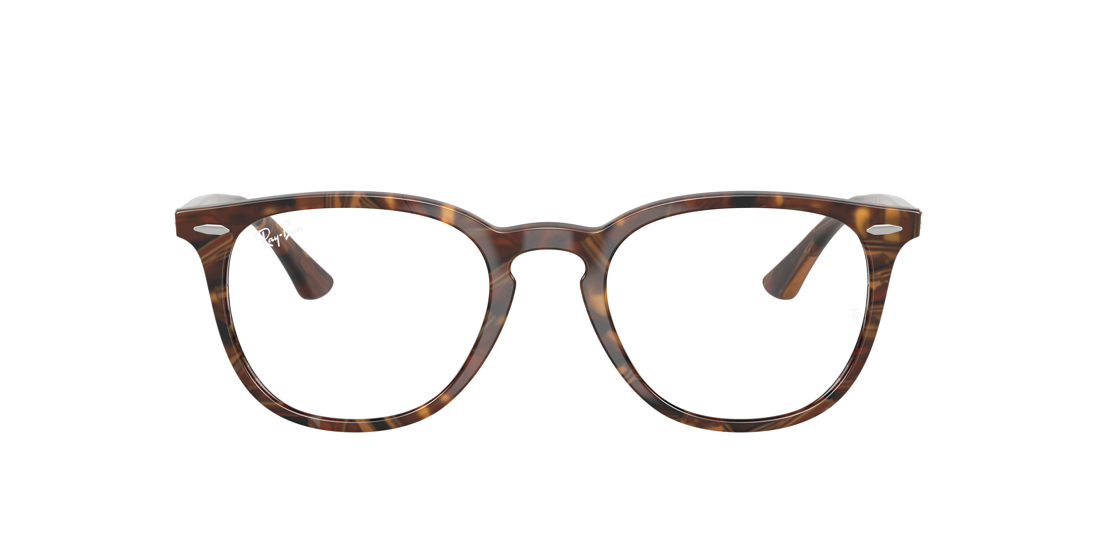 Ray-Ban RX7159 - Transparent Fantasy Brown Yellow, front view #Colour_Transparent Fantasy Brown Yellow
