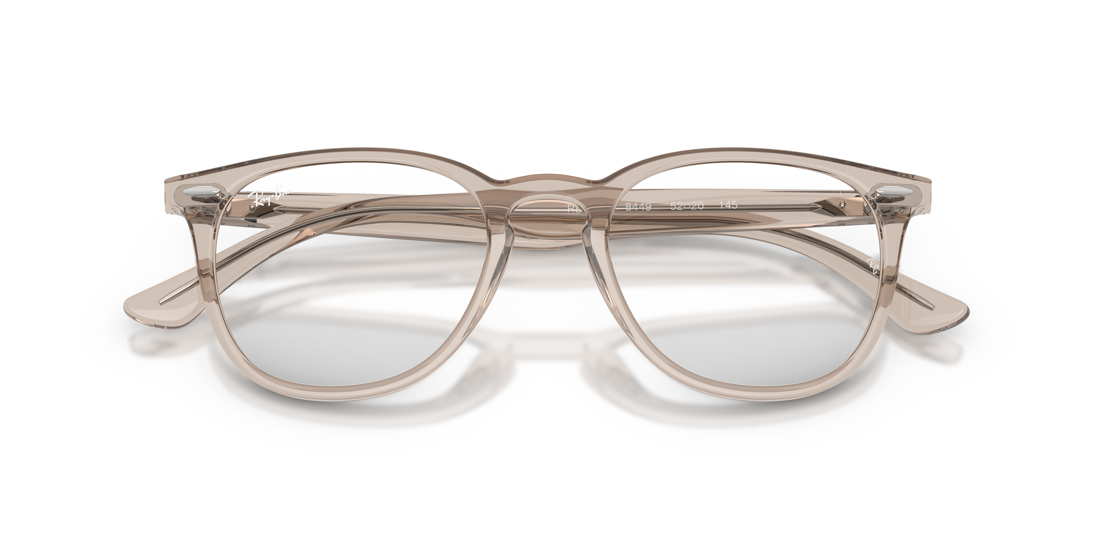 Ray-Ban RX7159 - Transparent Beige, front detail view #Colour_Transparent Beige