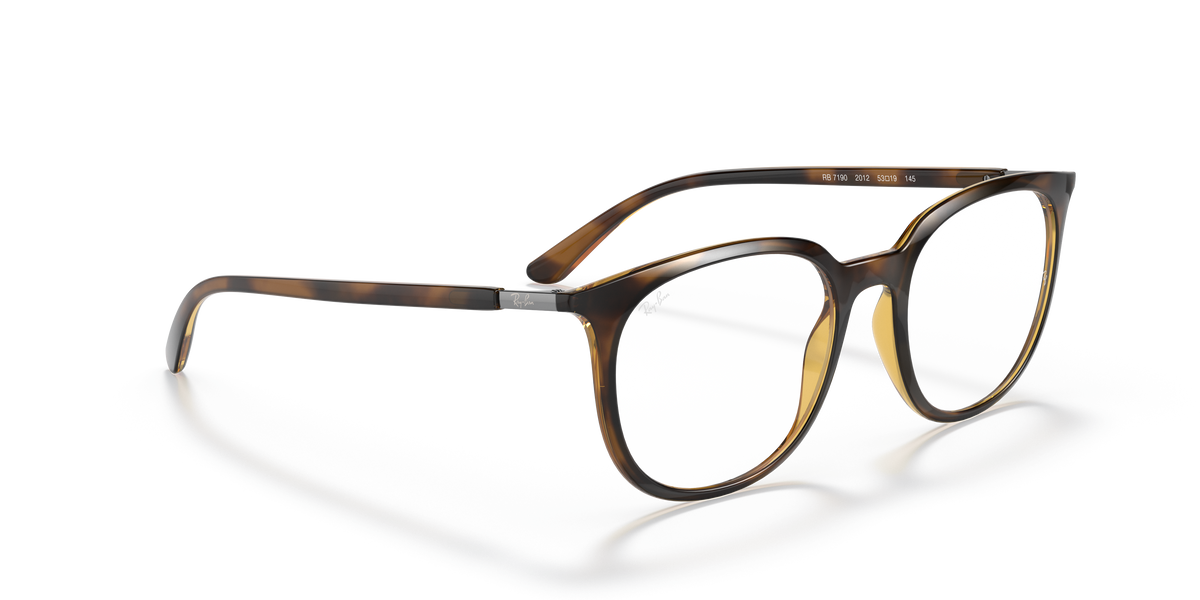 Ray-Ban RB7190 in Havana, angled view #Colour_Havana (2012)