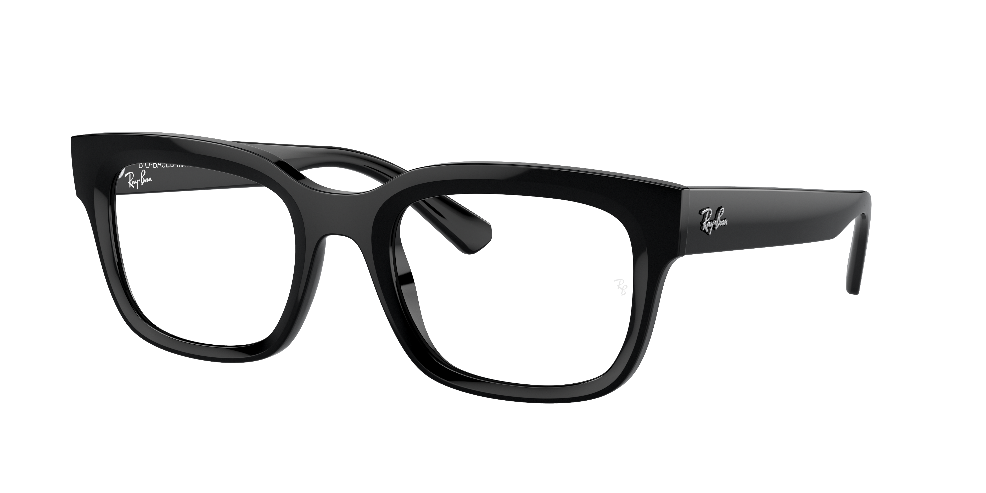Ray-Ban Chad RX7217 - Black, three-quarter view #Colour_Black