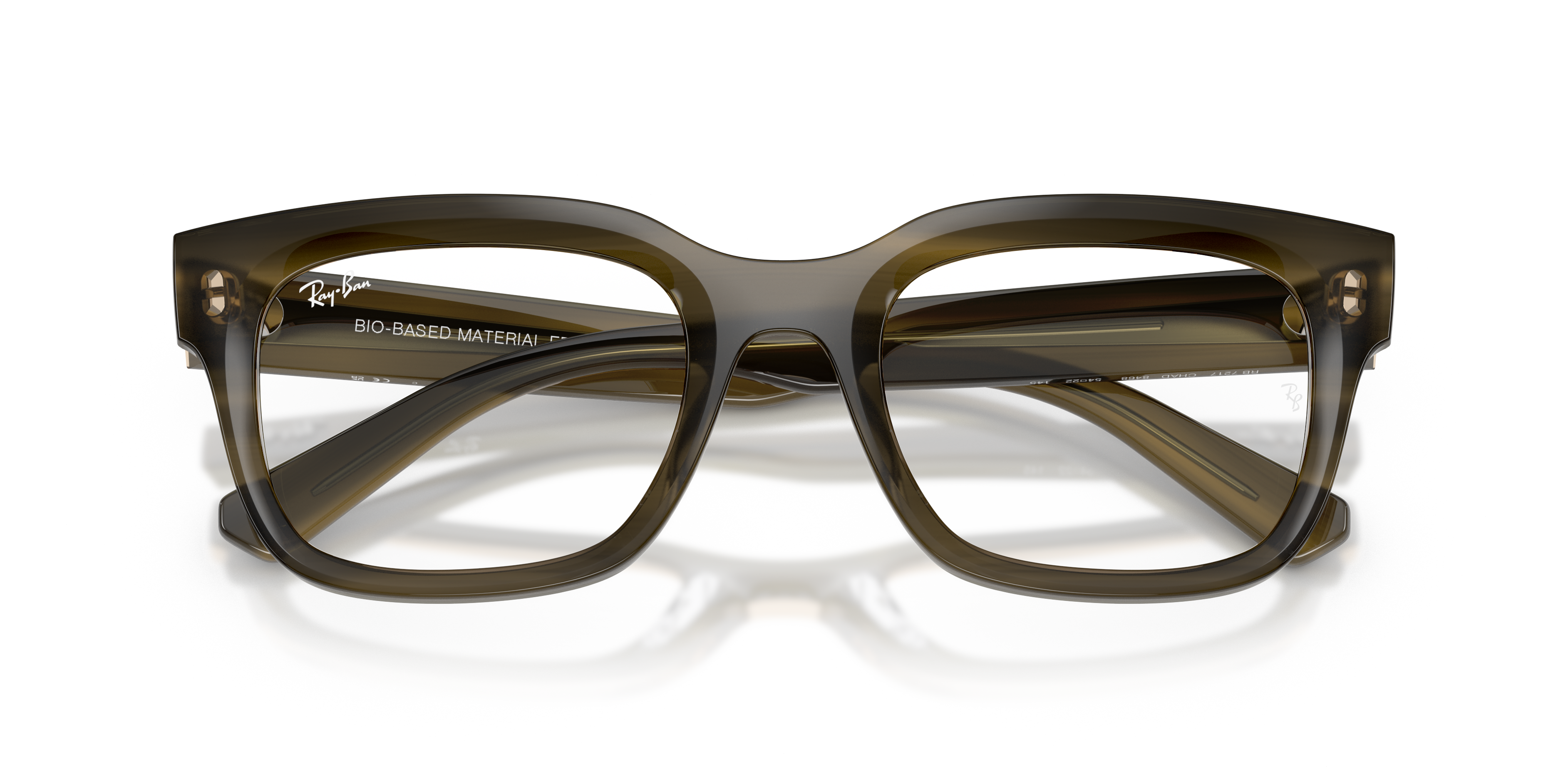 Ray-Ban Chad RX7217 - Striped Green, front detail view #Colour_Striped Green