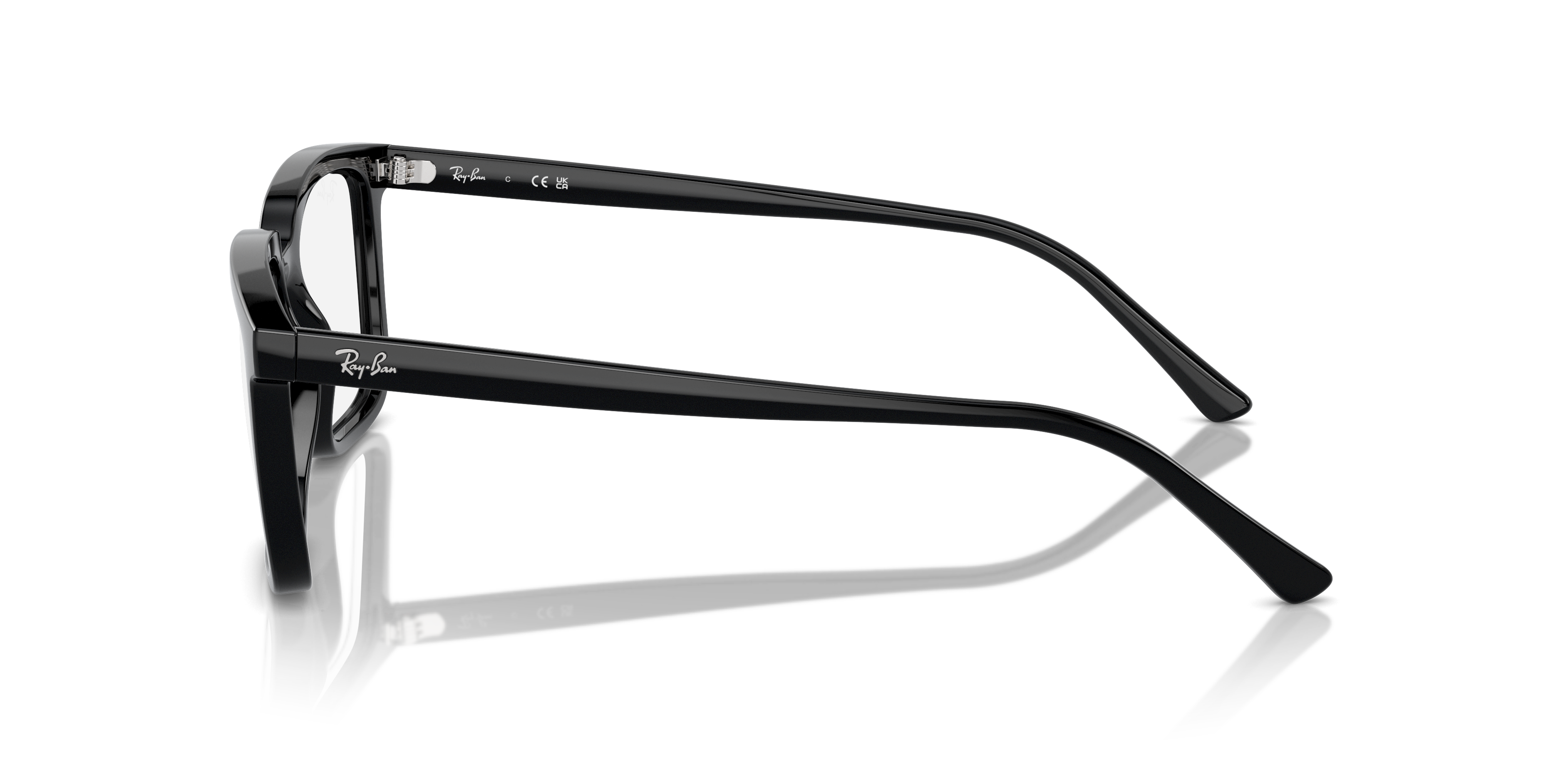 Ray-Ban Alain RX7239 - Black, side view #Colour_Black
