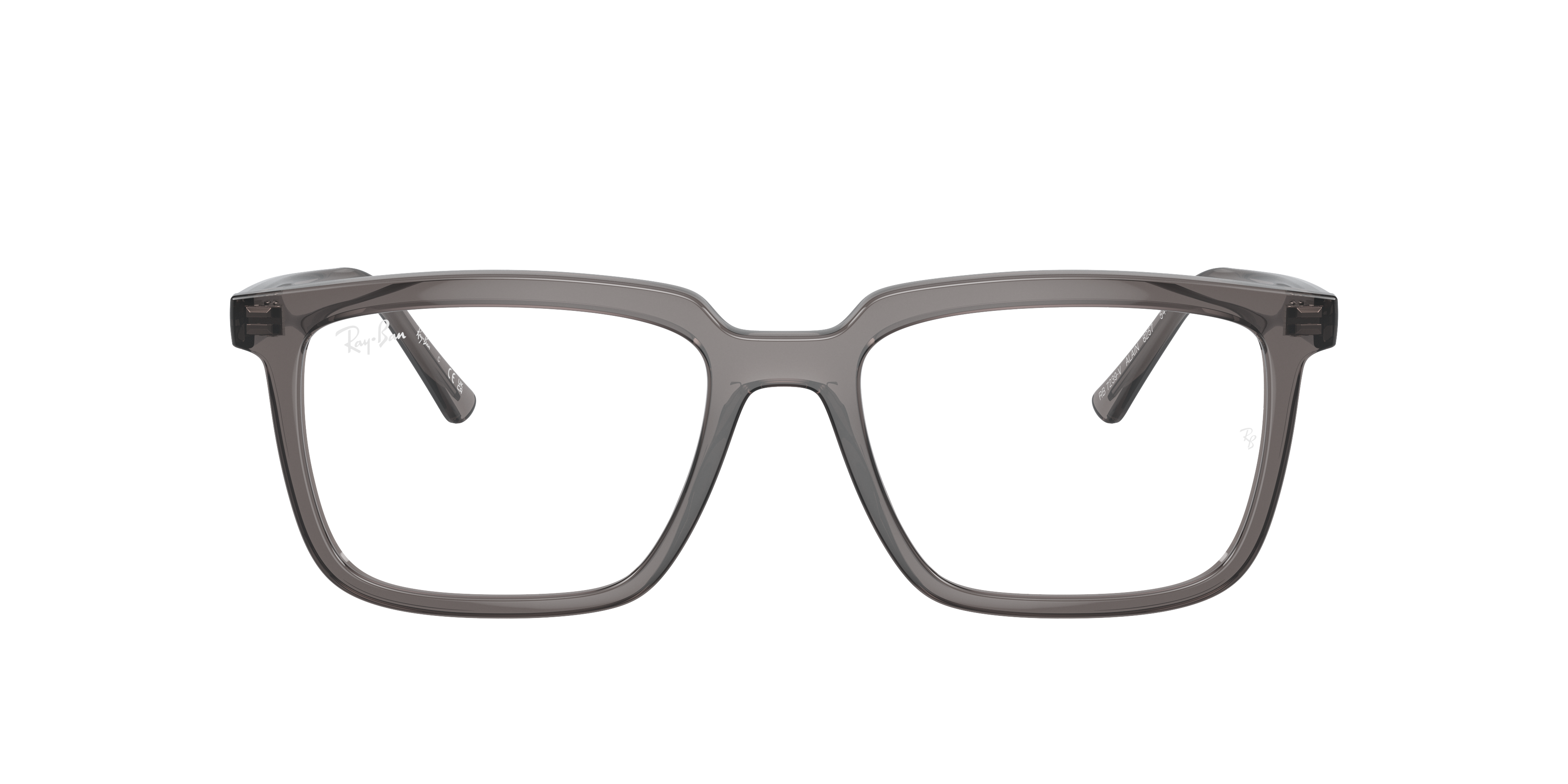 Ray-Ban Alain RX7239 - Opal Dark Grey, front view #Colour_Opal Dark Grey