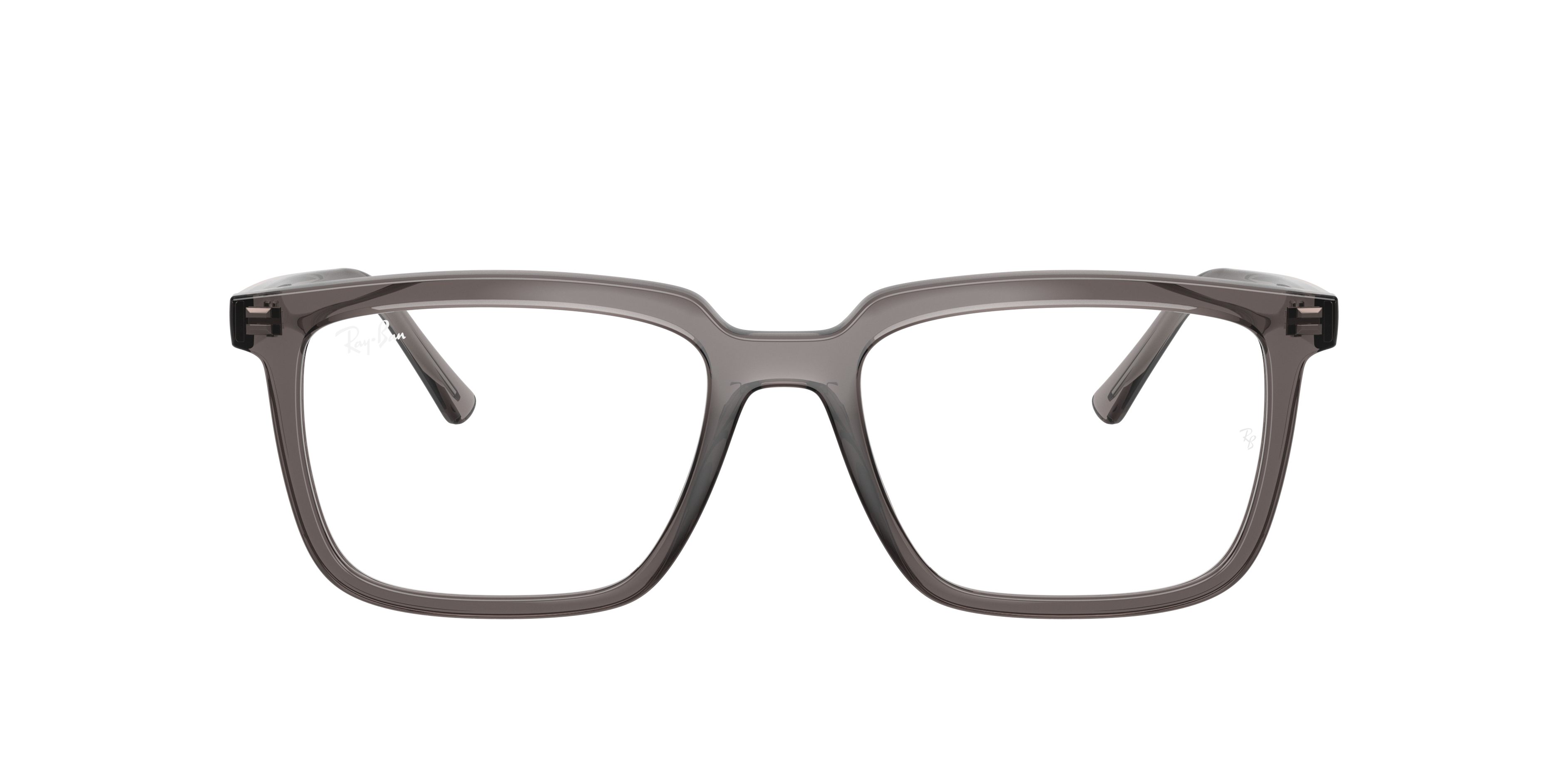 Ray-Ban Alain RX7239 - Transparent Grey, front view #Colour_Transparent Grey