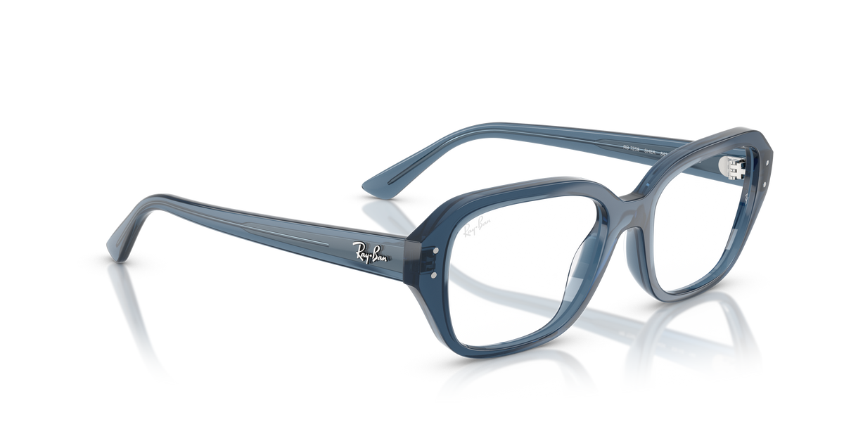 Ray-Ban RB7258 in Light Blue, angled view #Colour_Light Blue (8434)