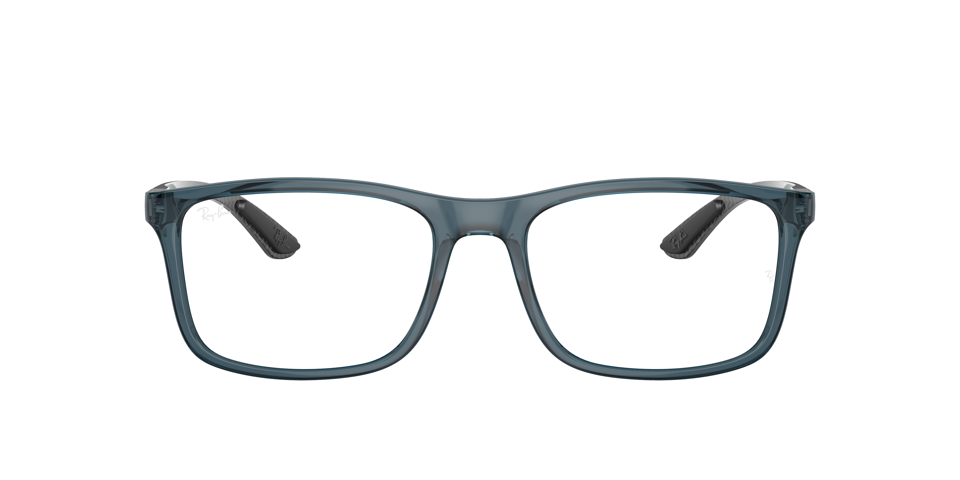Ray-Ban RX8908 - Transparent Blue, front view #Colour_Transparent Blue