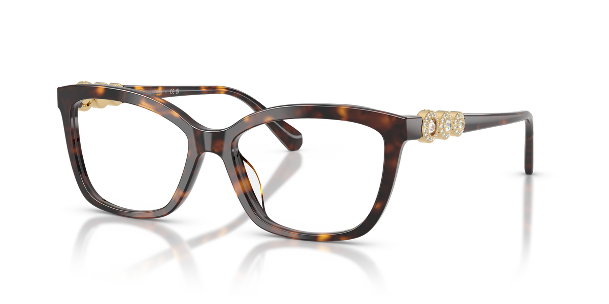 Swarovski SK2072U in Havana, three-quarter view #Colour_Havana (1002)