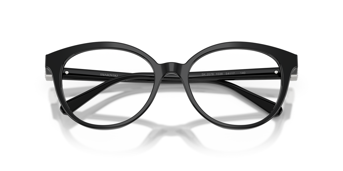 Swarovski SK2078 in Black, front detail view #Colour_Black (1038)