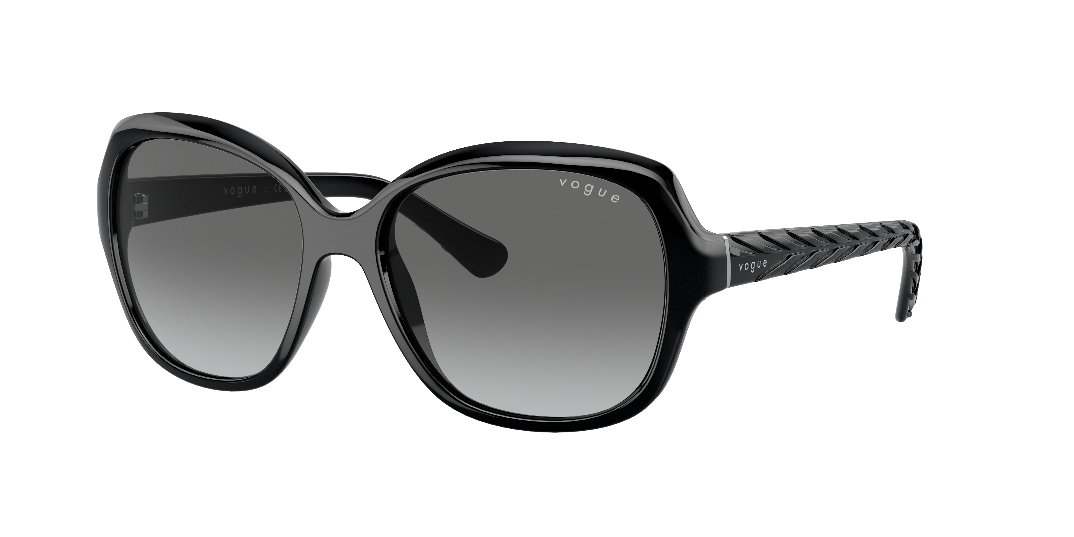 Vogue Eyewear VO2871S in Black, three-quarter view #Colour_Black